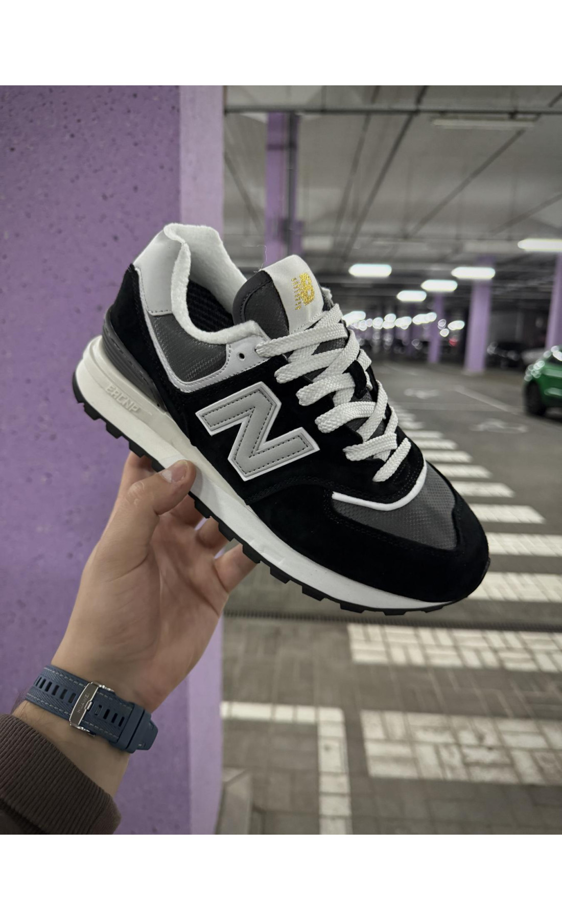 Чоловічі кросівки  Термо кросівки new balance legacy waterproof gore tex, р - (чорні) (7100-5)