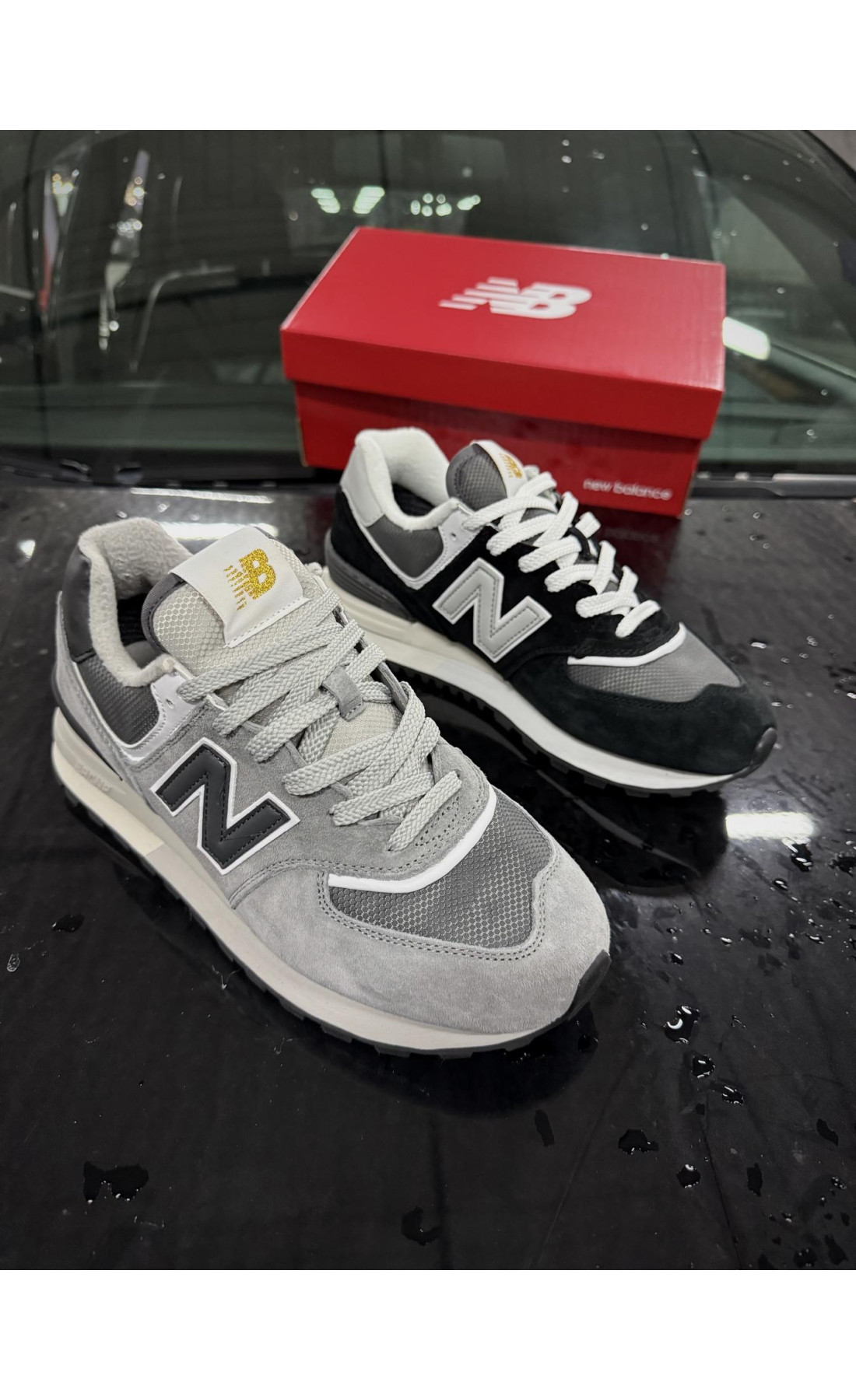 Чоловічі кросівки  Термо кросівки new balance legacy waterproof gore tex, р - (чорні) (7100-5)