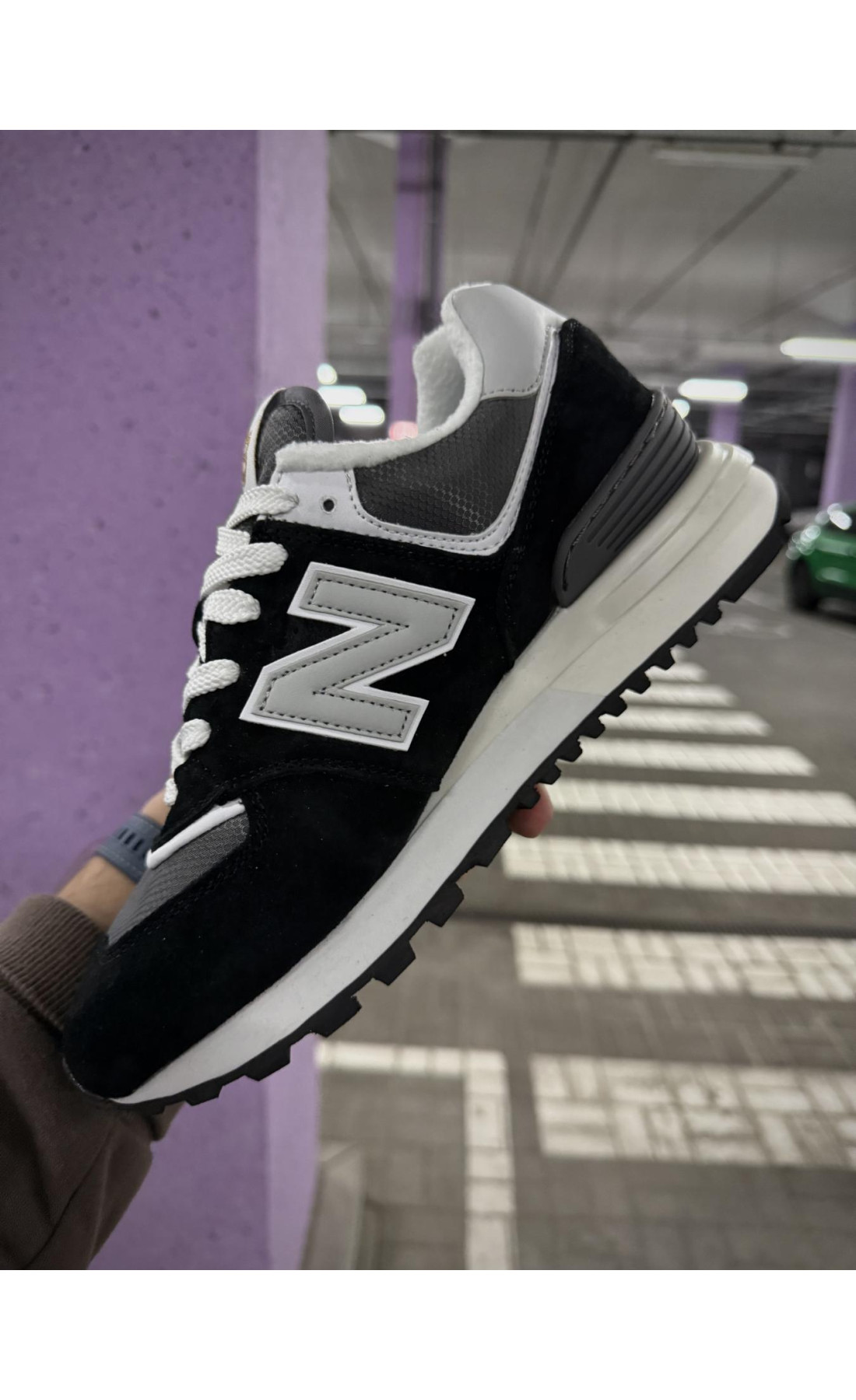 Чоловічі кросівки  Термо кросівки new balance legacy waterproof gore tex, р - (чорні) (7100-5)