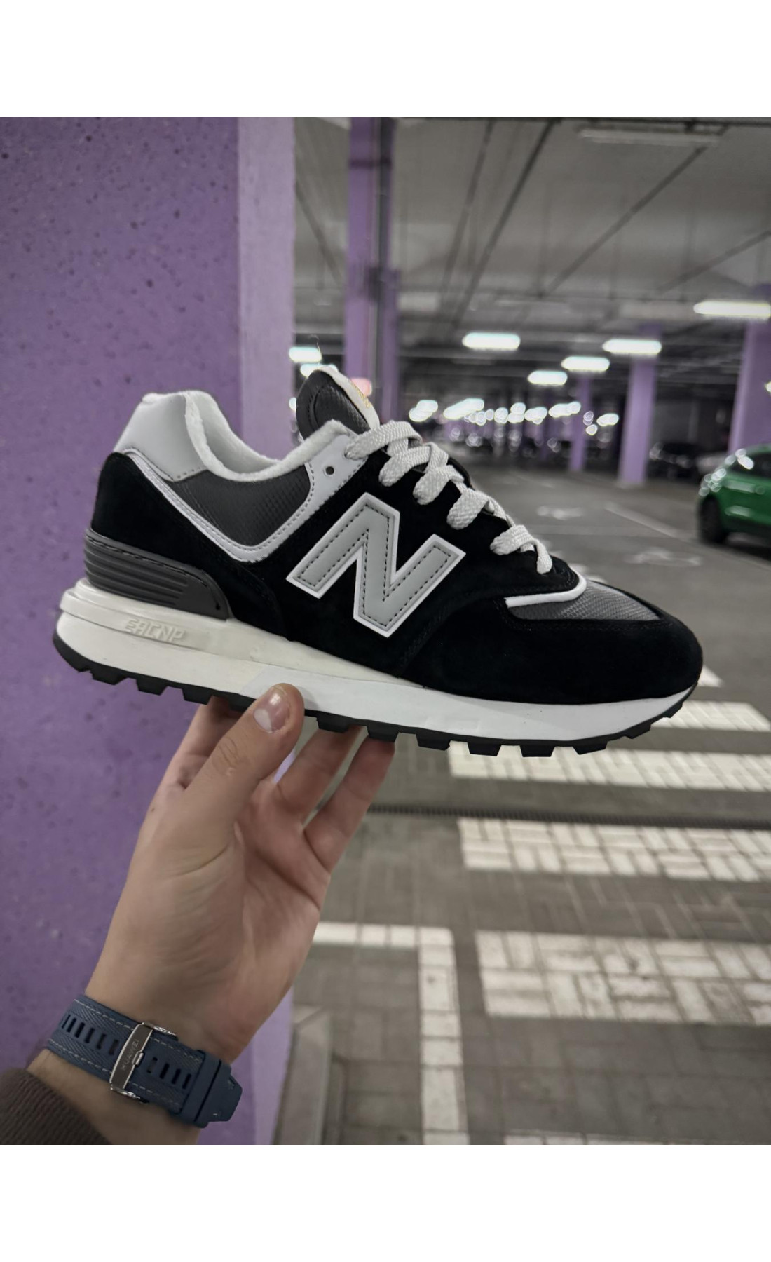 Чоловічі кросівки  Термо кросівки new balance legacy waterproof gore tex, р - (чорні) (7100-5)