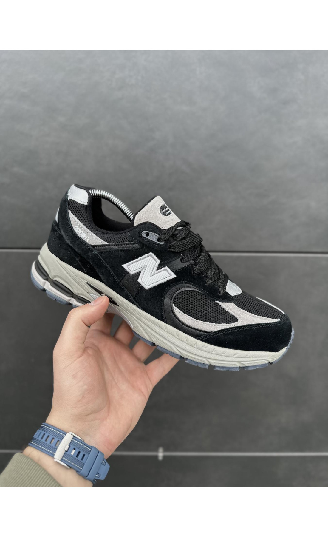 Чоловічі кросівки  Кросівки new balance r (black/gray) (810-1)