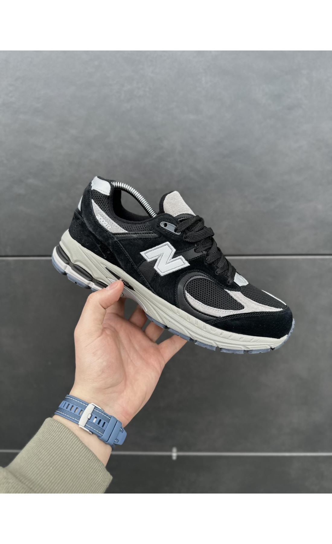 Чоловічі кросівки  Кросівки new balance r (black/gray) (810-1)