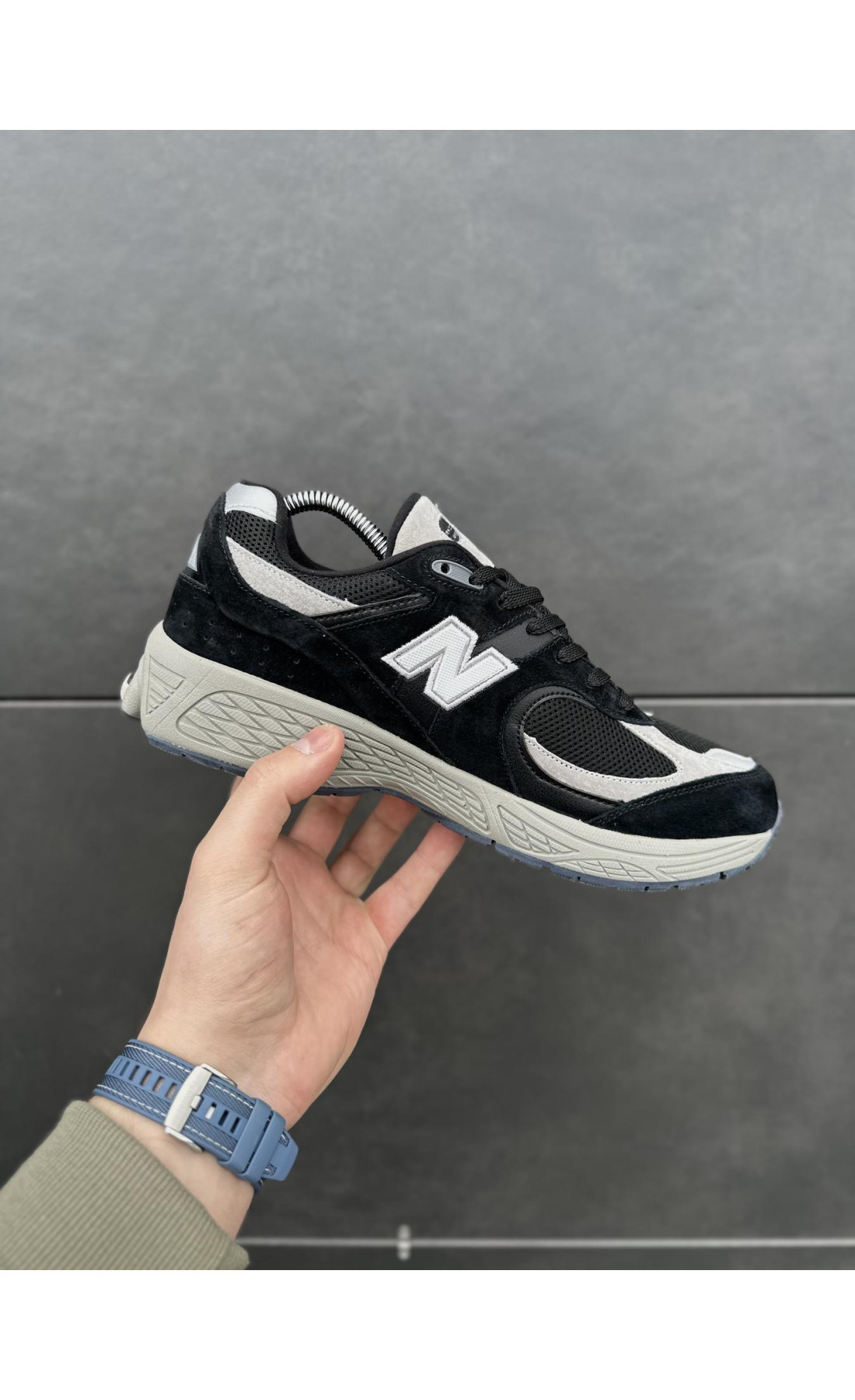 Чоловічі кросівки  Кросівки new balance r (black/gray) (810-1)