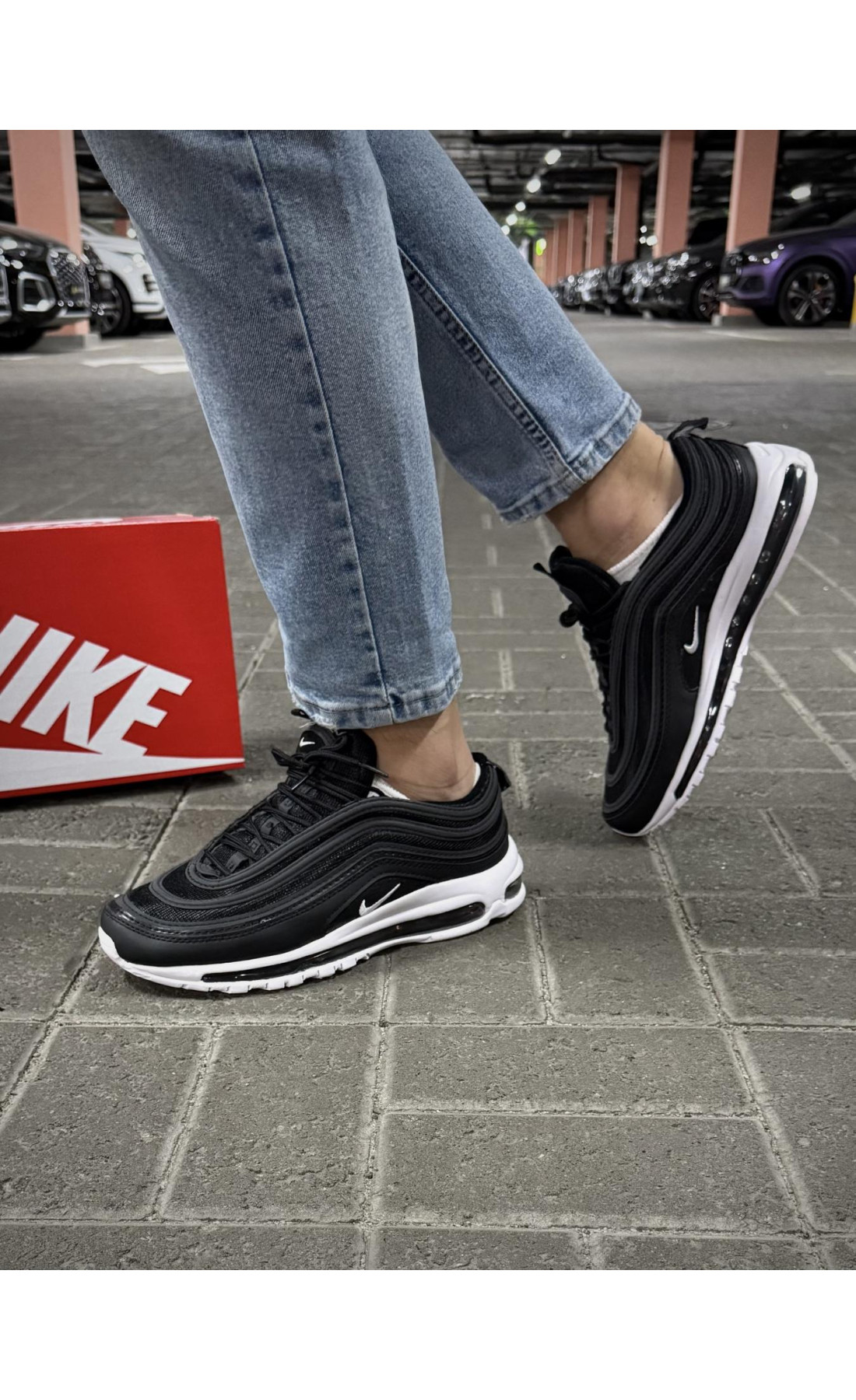 Чоловічі кросівки  Кросівки nike air max reflective, чорні (0017-9)