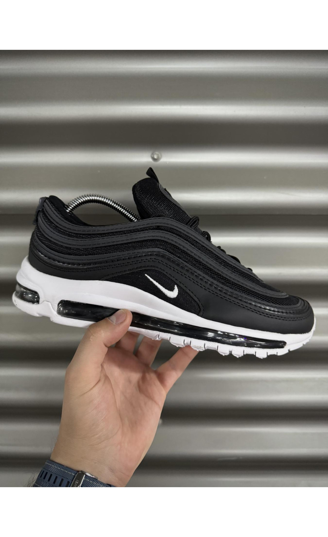 Чоловічі кросівки  Кросівки nike air max reflective, чорні (0017-9)