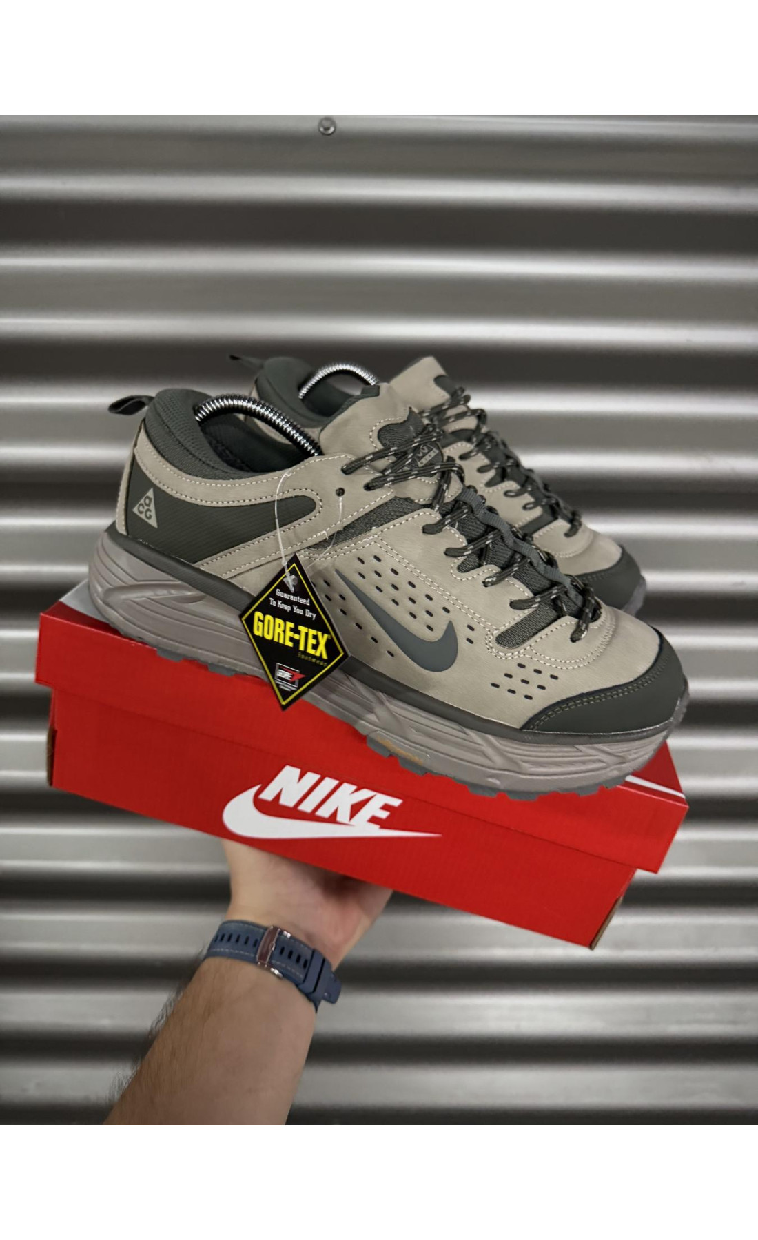 Чоловічі кросівки  Термо кросівки nike acg running (gore-tex), тактичні (2963-5)