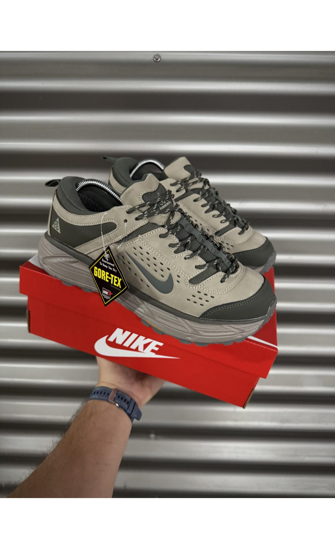 Чоловічі кросівки  Термо кросівки nike acg running (gore-tex), тактичні (2963-5)