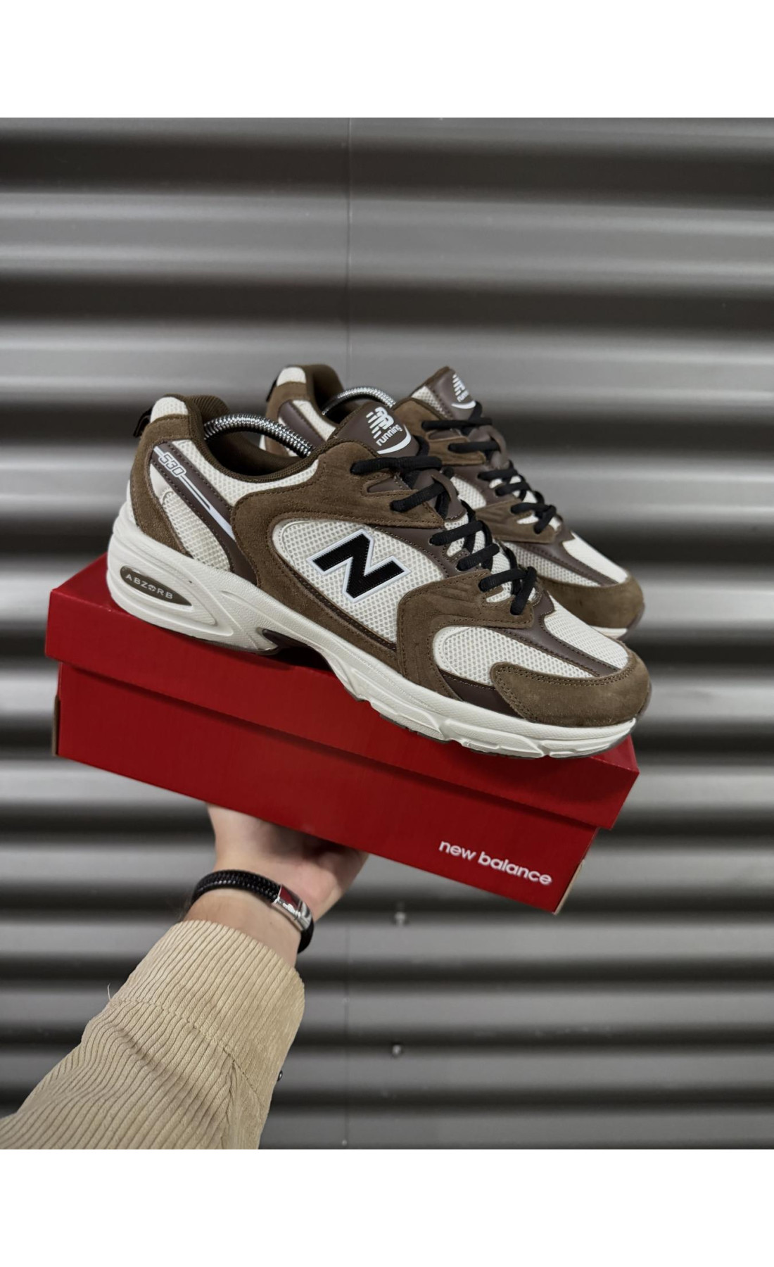 Чоловічі кросівки  Кросівки new balance (brown) (530-6)