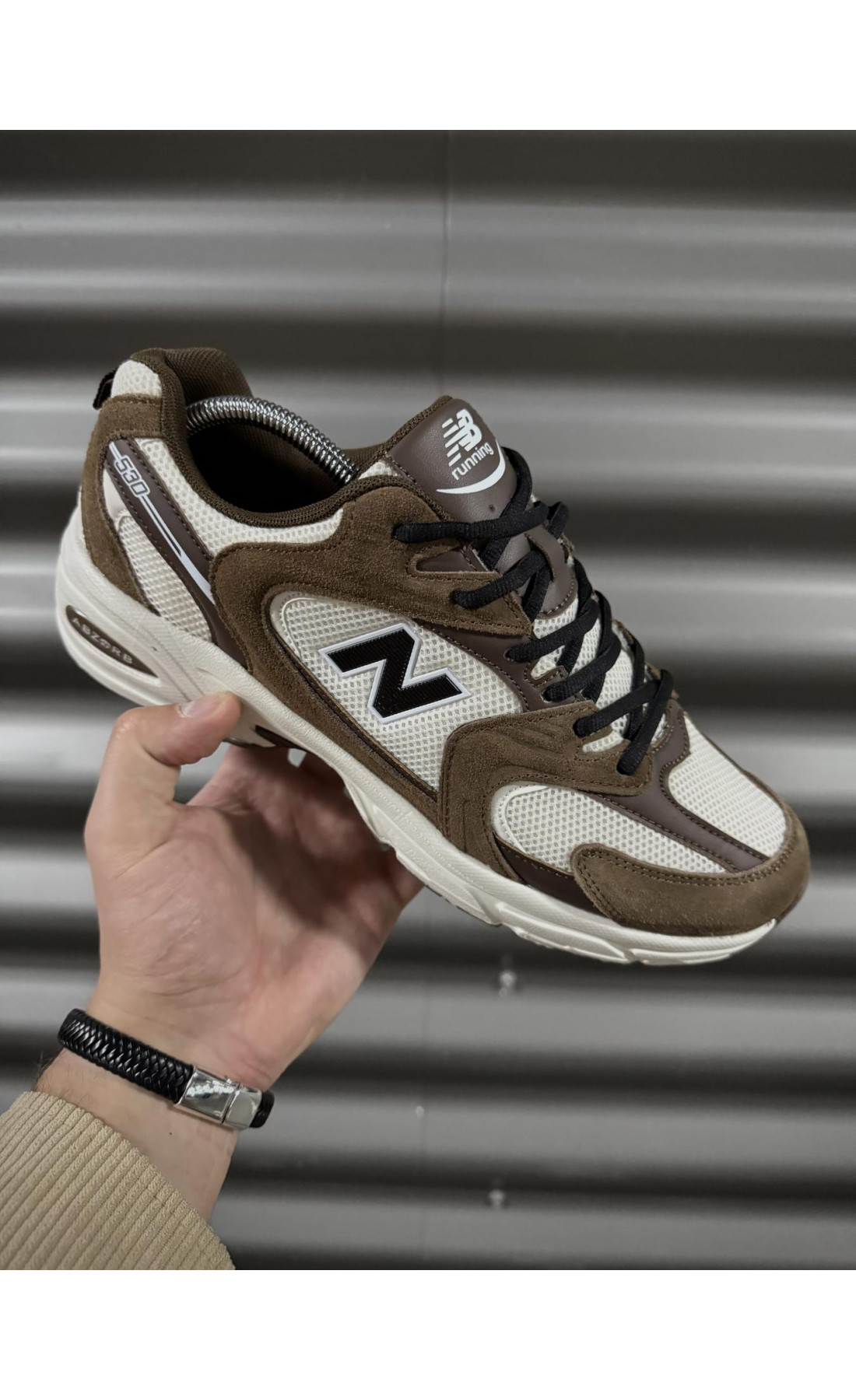 Чоловічі кросівки  Кросівки new balance (brown) (530-6)