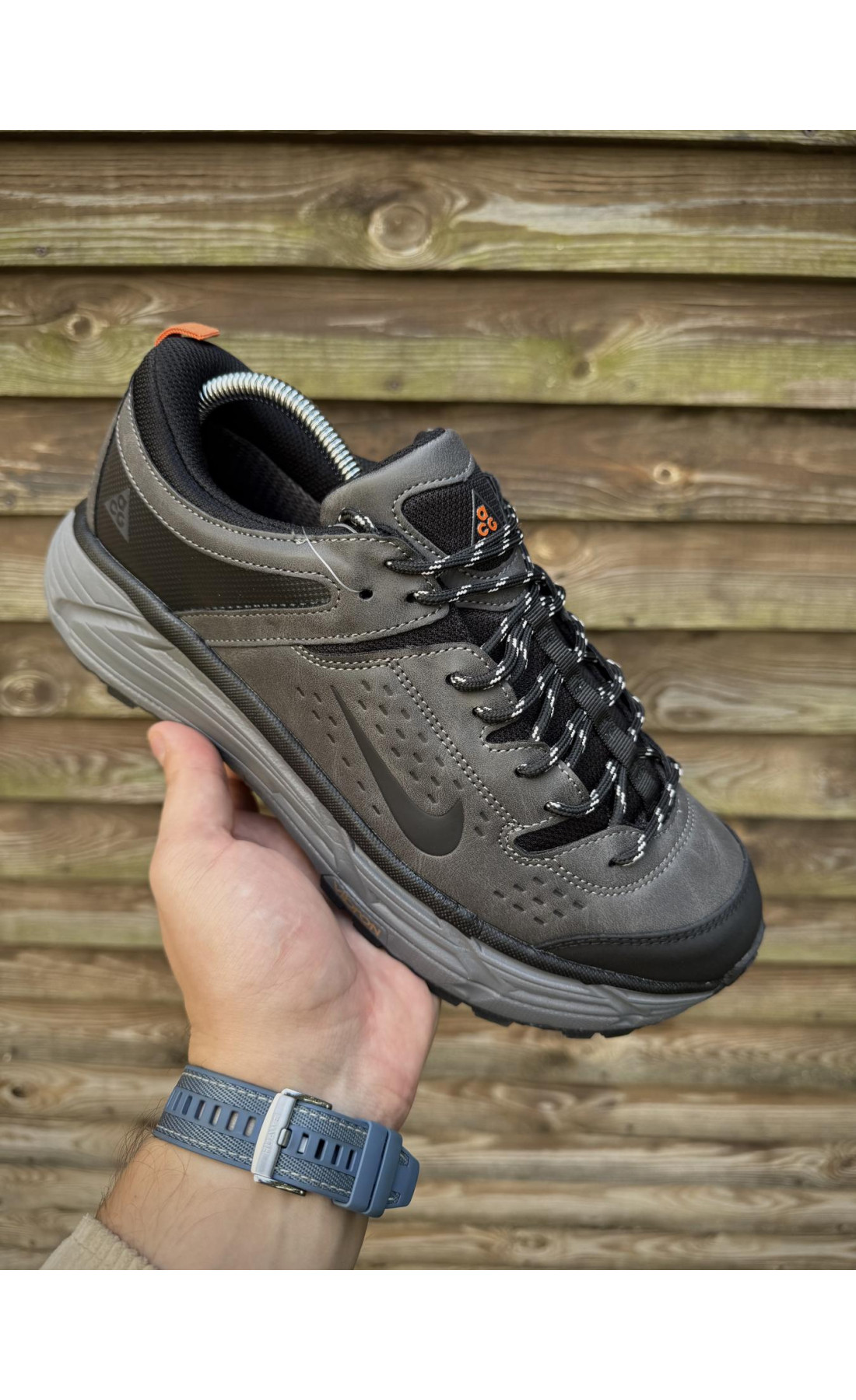 Чоловічі кросівки  Термо кросівки nike acg running (gore-tex), сірі (2963-2)