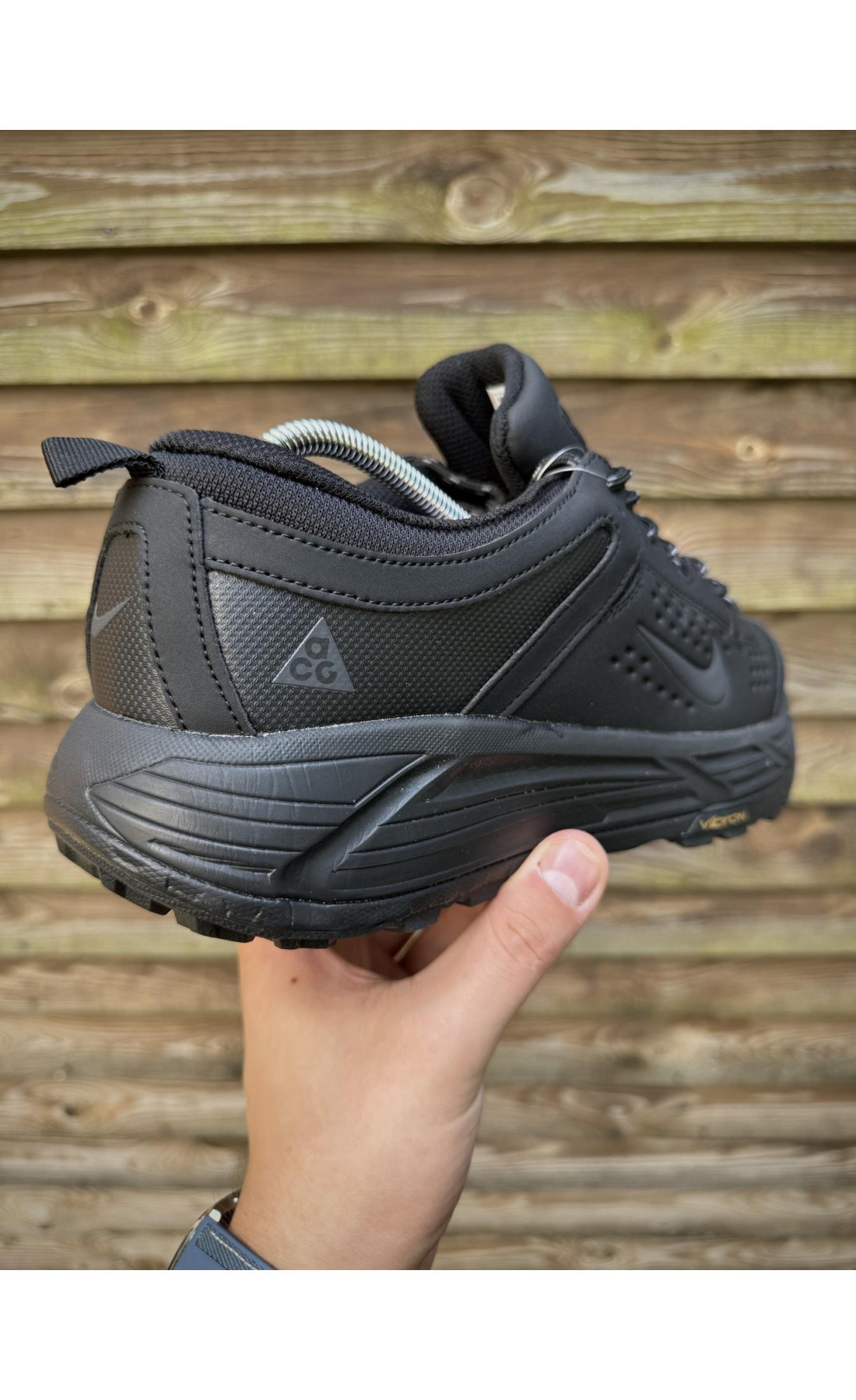 Чоловічі кросівки  Термо кросівки nike acg running (gore-tex), чорні (2963-1)