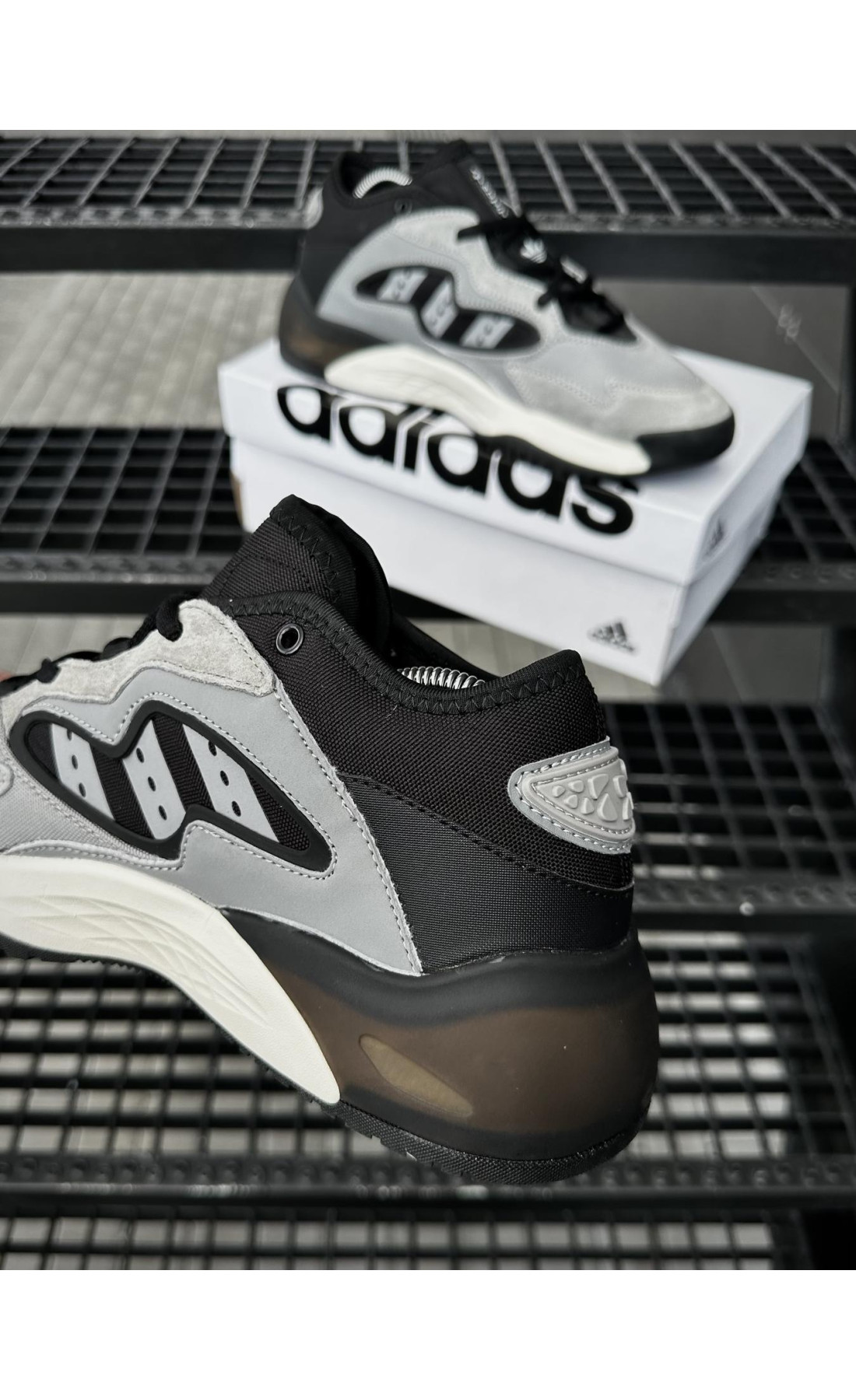 Чоловічі кросівки  Кросівки adidas streetball cordura (світло сірі) (5453-2)