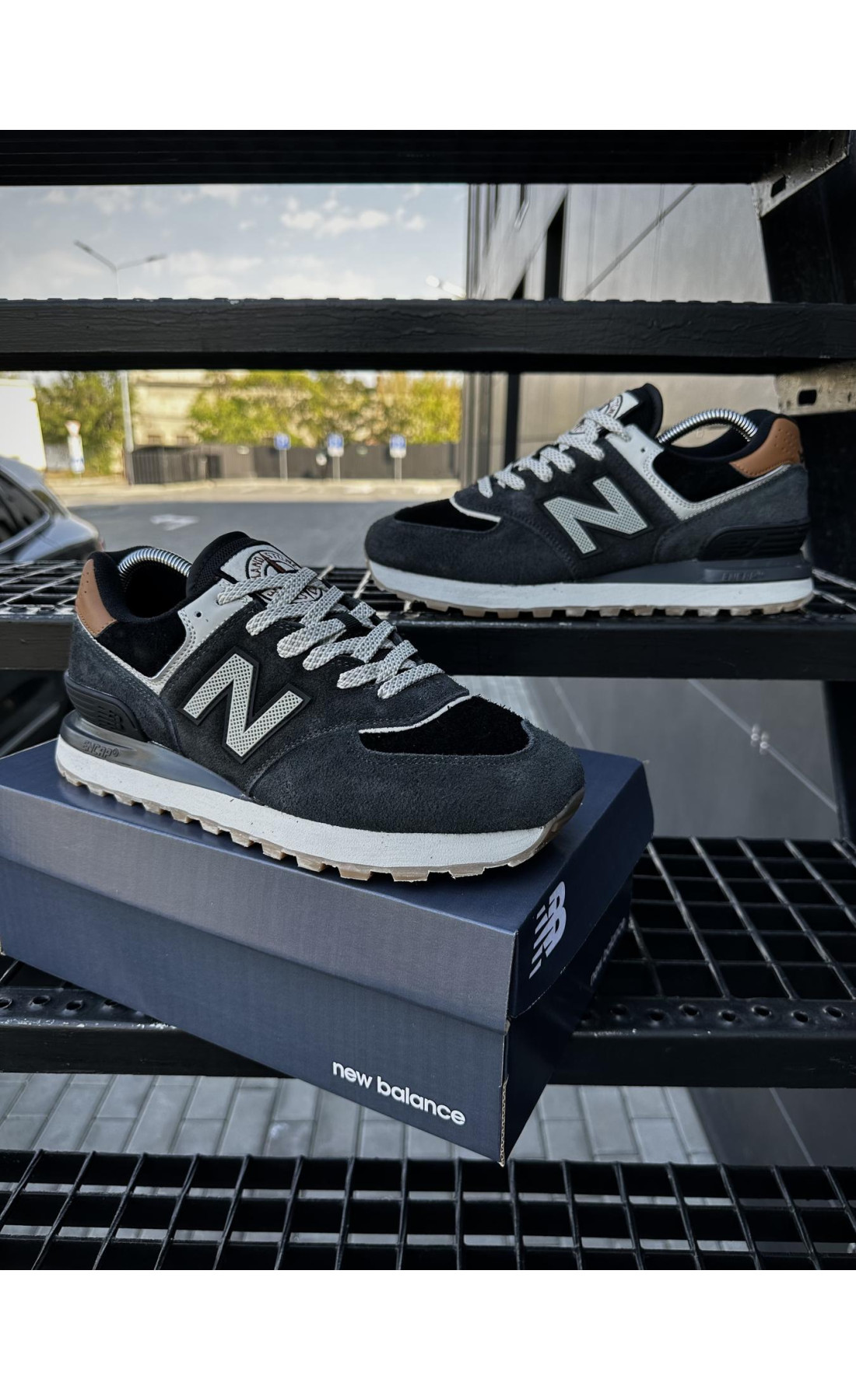 Чоловічі кросівки  Кросівки new balance х stone island (dark gray) (883-2)