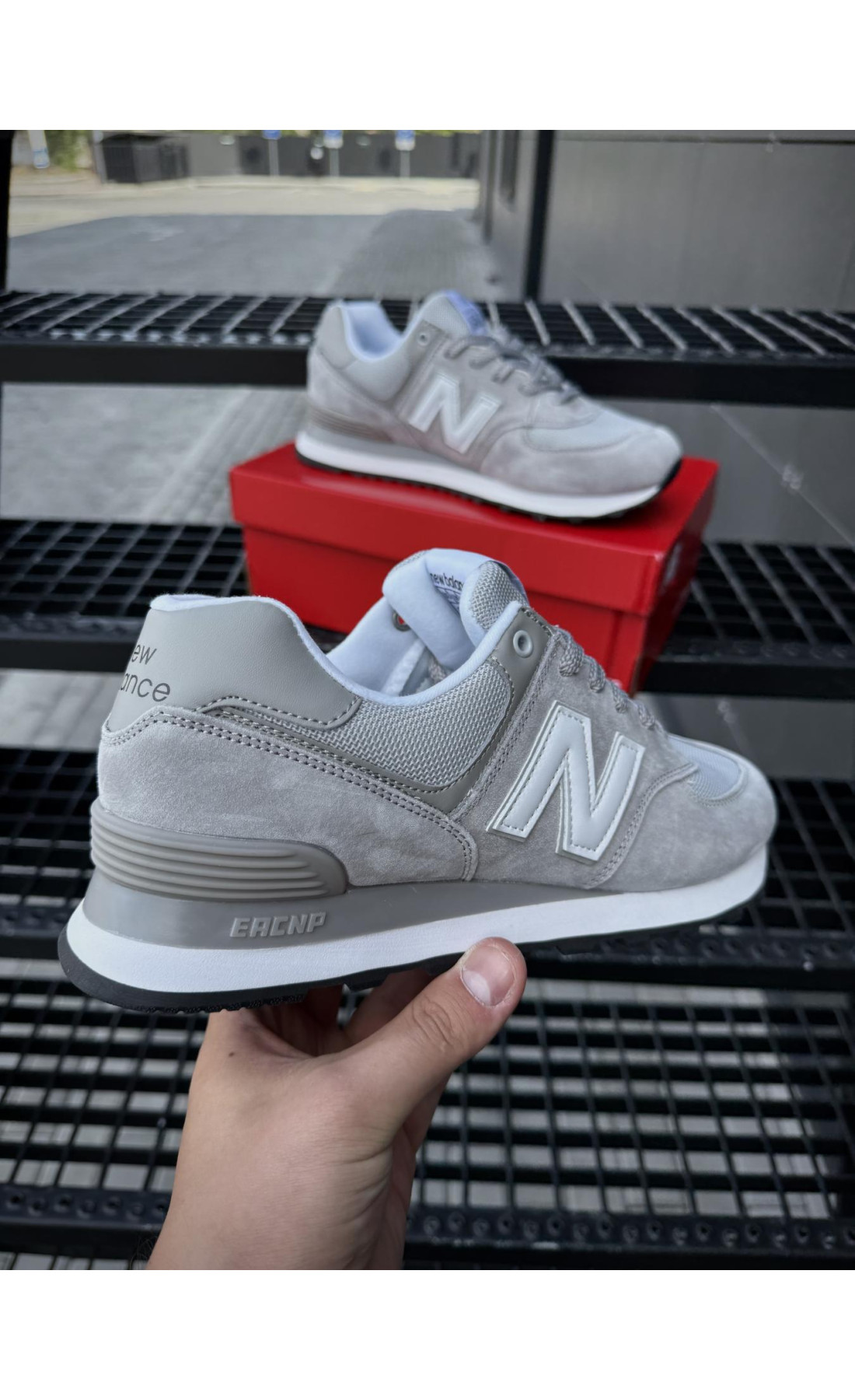 Чоловічі кросівки  Кросівки new balance classic (світло сірі) (1123-2)