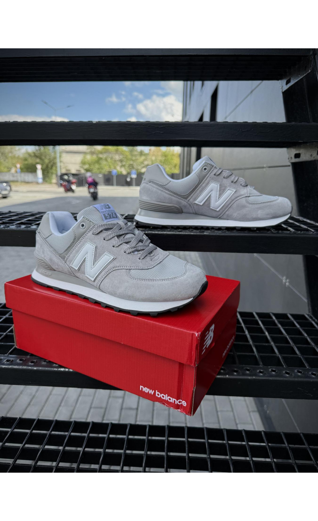 Чоловічі кросівки  Кросівки new balance classic (світло сірі) (1123-2)