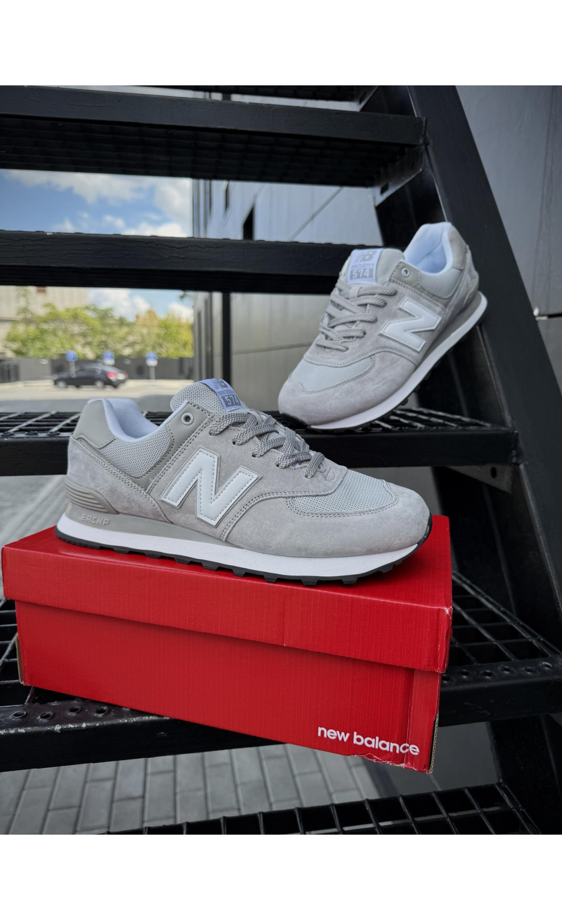 Чоловічі кросівки  Кросівки new balance classic (світло сірі) (1123-2)