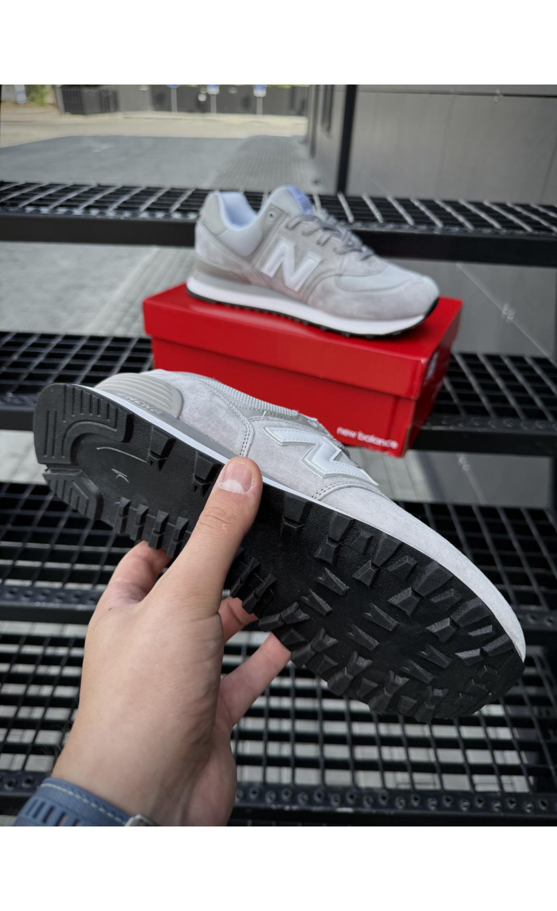 Чоловічі кросівки  Кросівки new balance classic (світло сірі) (1123-2)