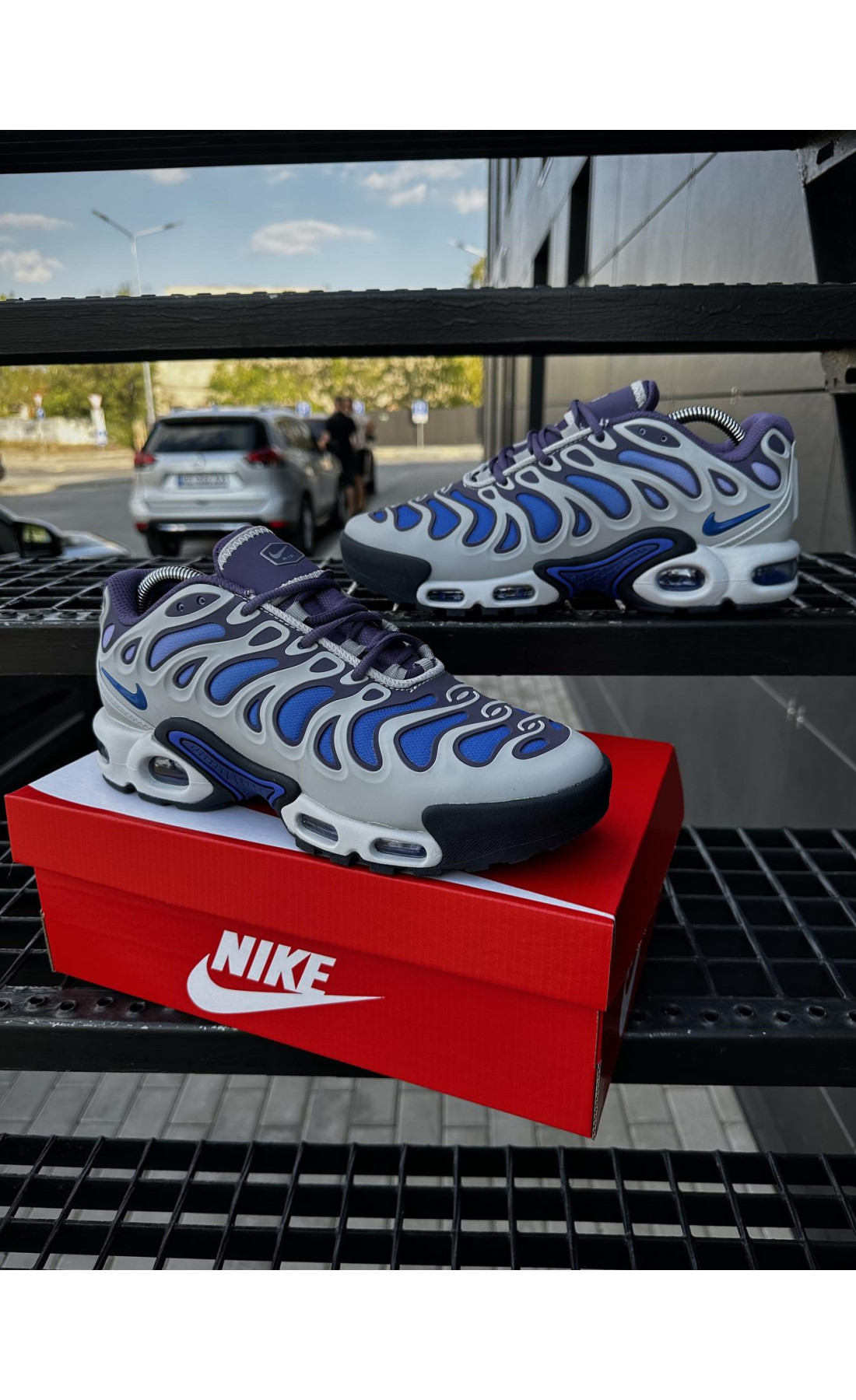 Чоловічі кросівки  Кросівки nike air tn plus drift (сірі & фіолет) (0020-7)