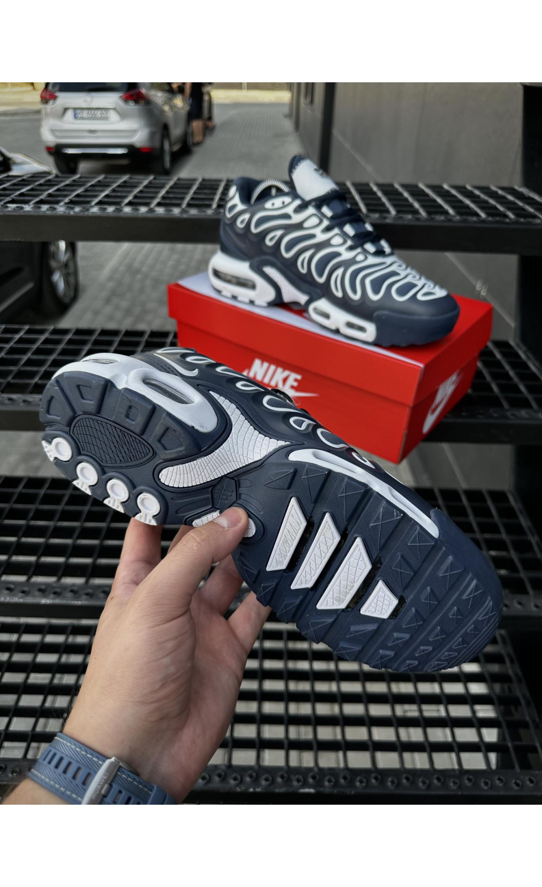 Чоловічі кросівки  Кросівки nike air tn plus drift (сині) (0045-4)