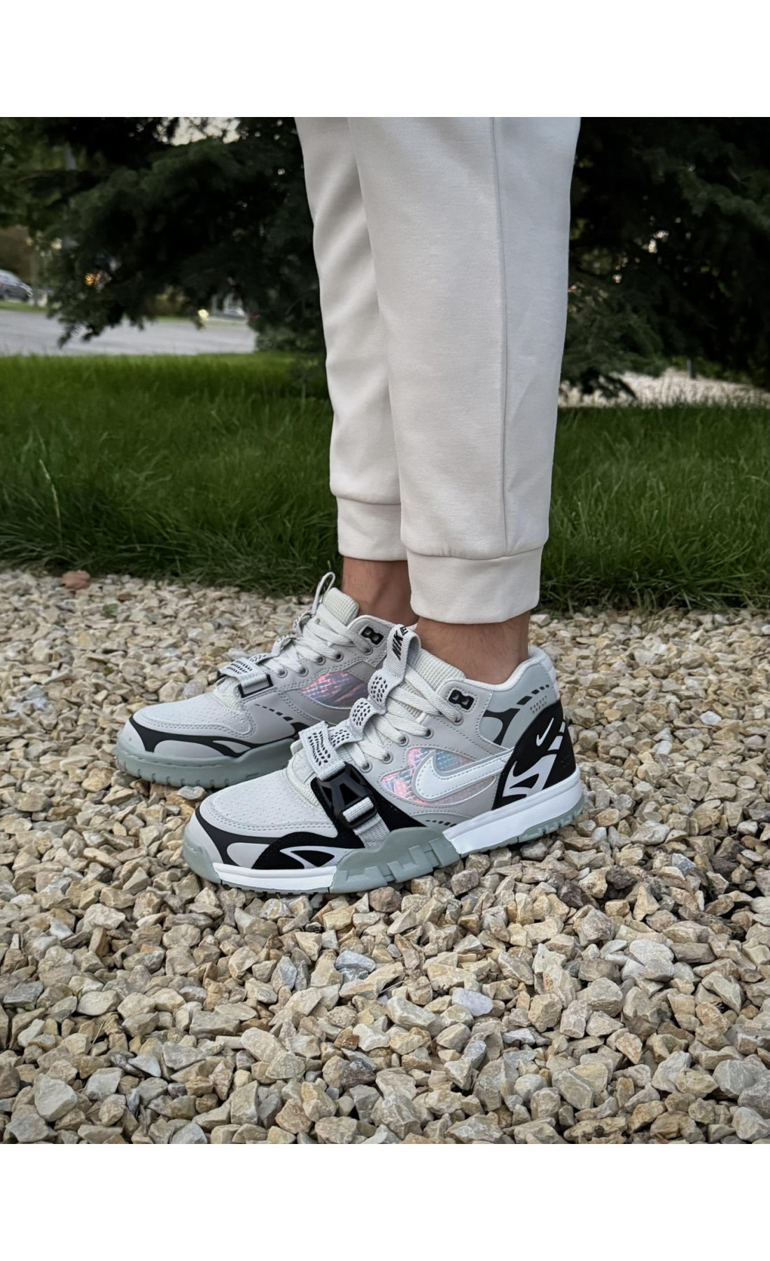 Чоловічі кросівки  Кросівки nike air trainer utility sp (gray & black) (6066-13)