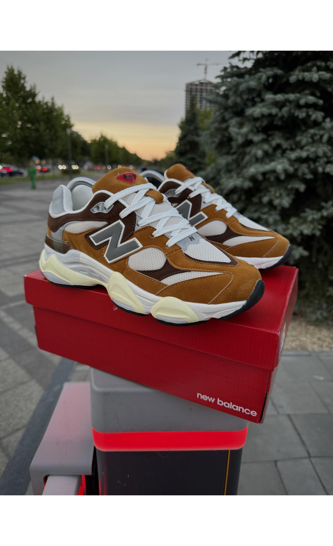 Чоловічі кросівки  Кросівки new balance (camel color) (1148-4)