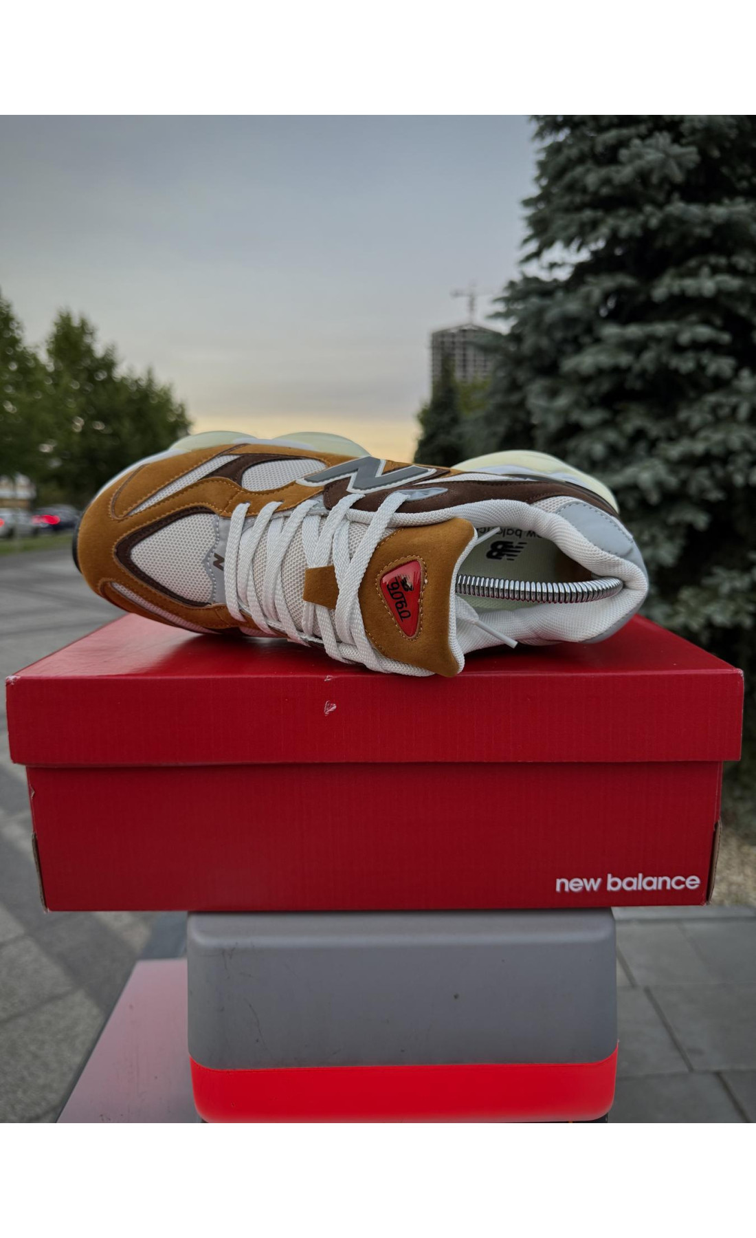 Чоловічі кросівки  Кросівки new balance (camel color) (1148-4)