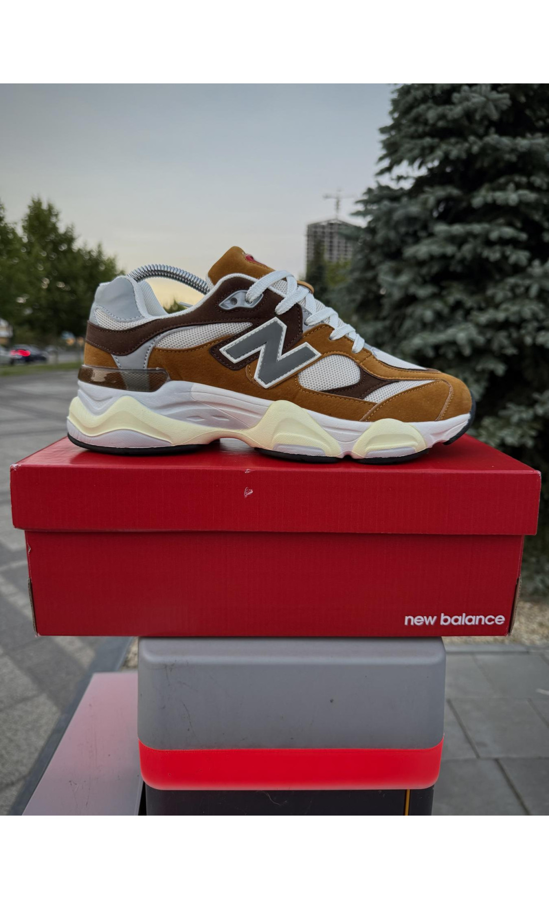 Чоловічі кросівки  Кросівки new balance (camel color) (1148-4)