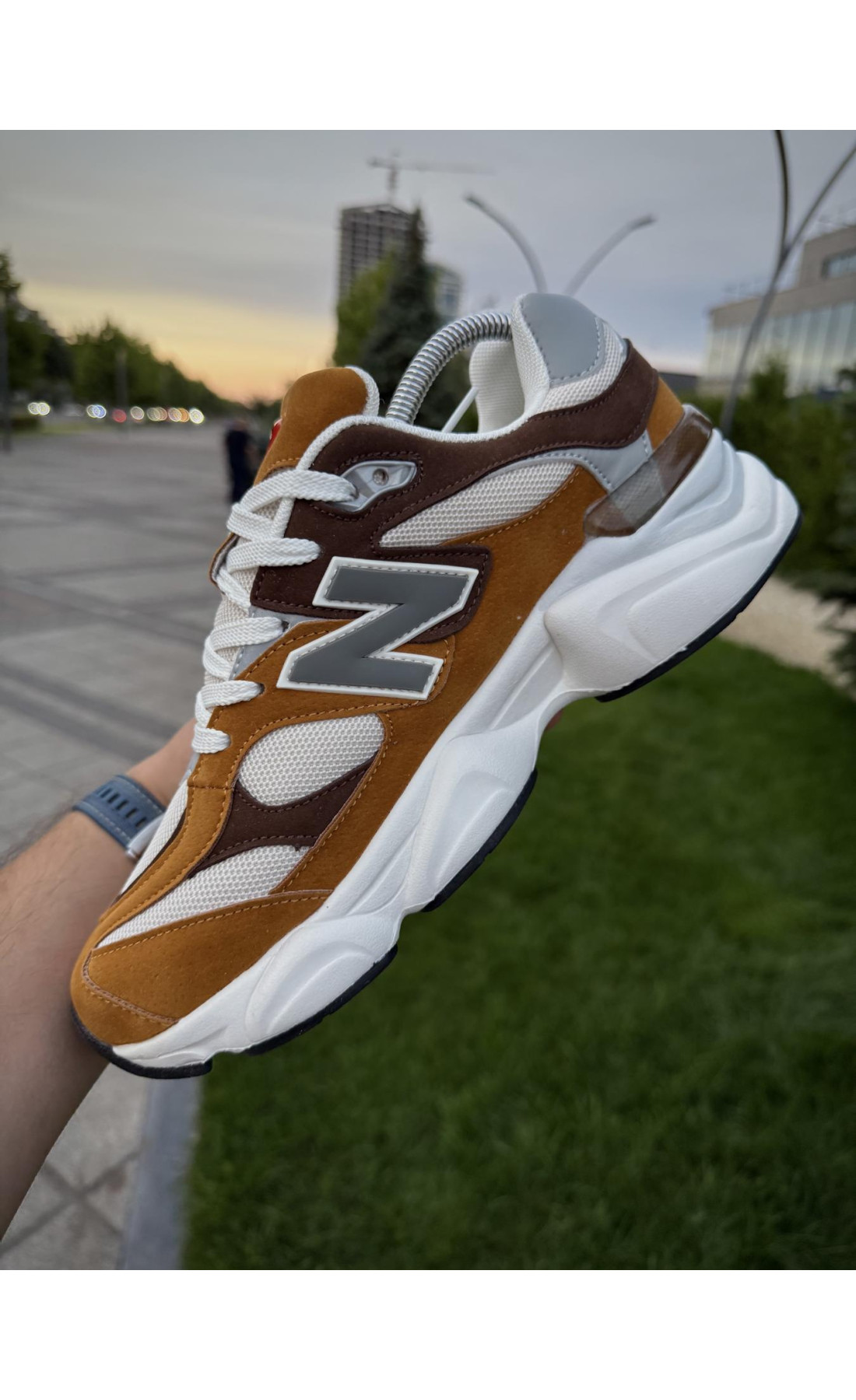 Чоловічі кросівки  Кросівки new balance (camel color) (1148-4)