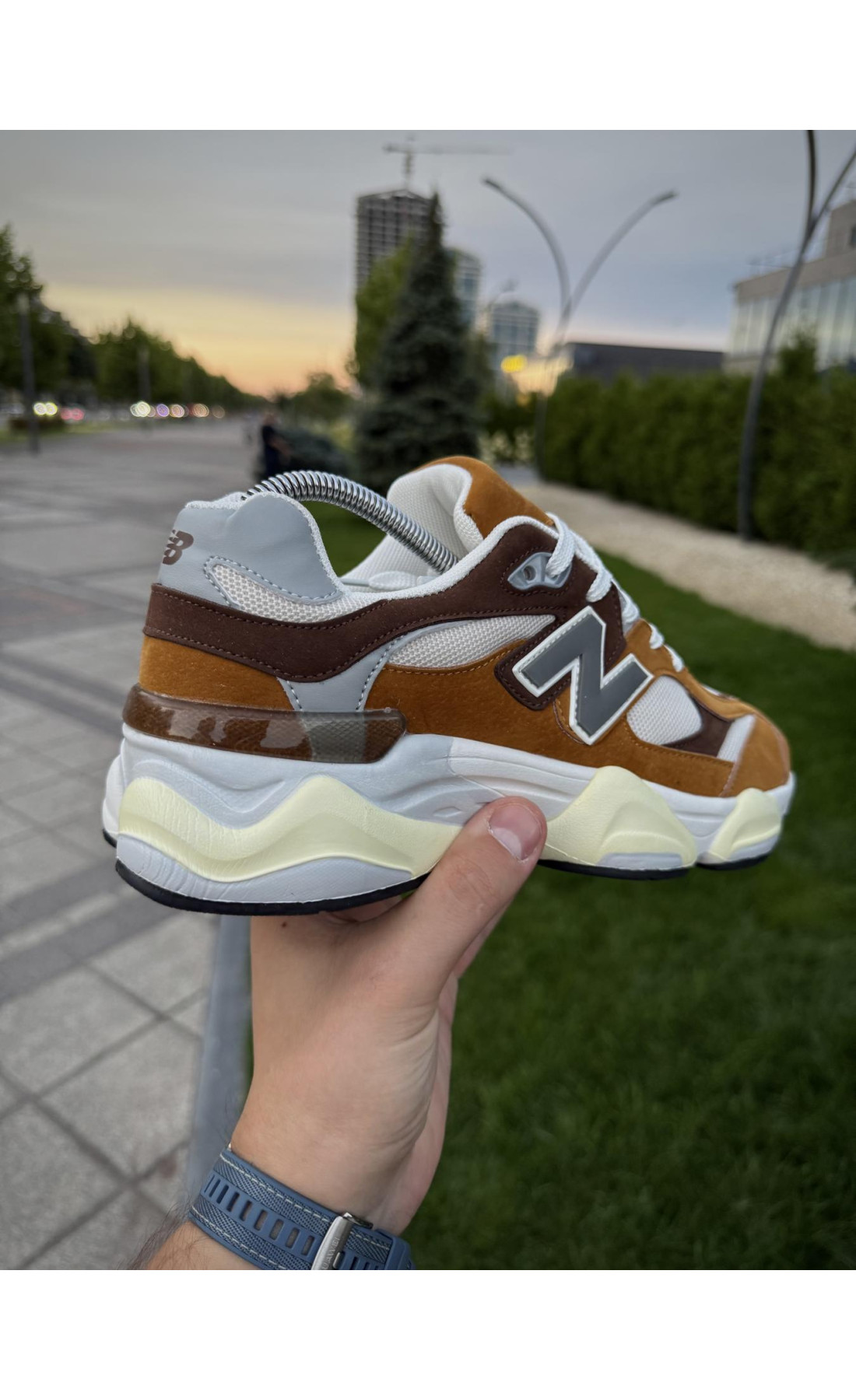 Чоловічі кросівки  Кросівки new balance (camel color) (1148-4)