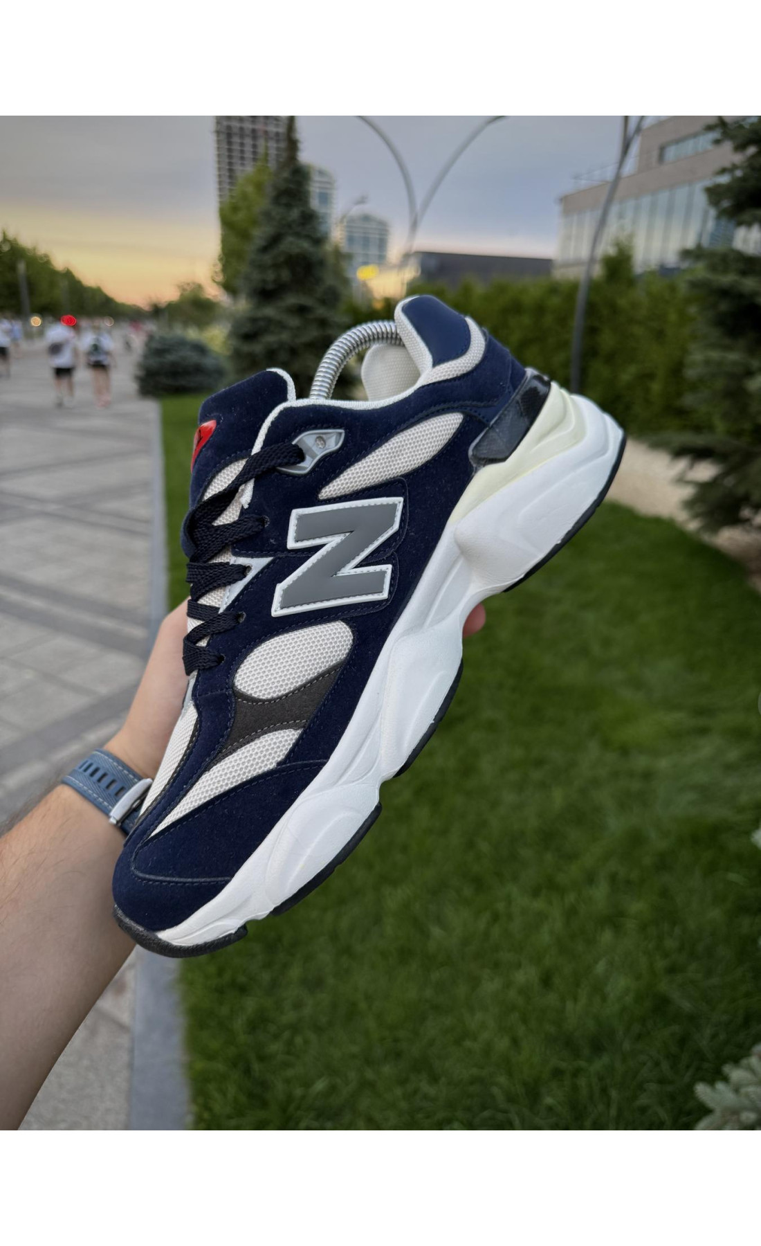 Чоловічі кросівки  Кросівки new balance (сині) (1148-2)