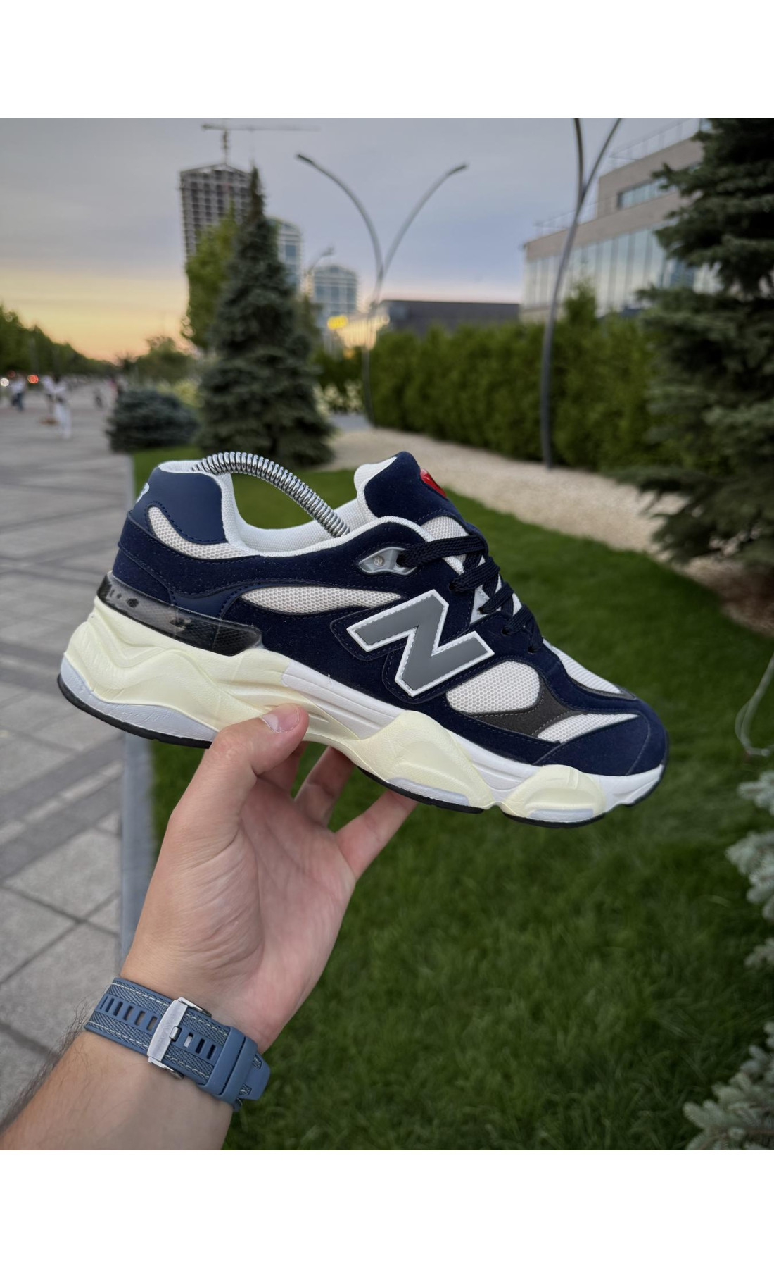 Чоловічі кросівки  Кросівки new balance (сині) (1148-2)