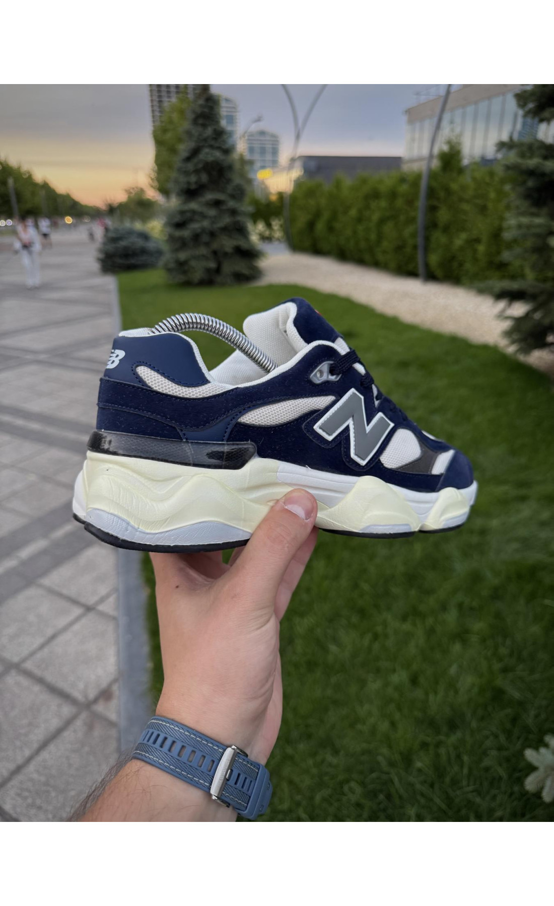 Чоловічі кросівки  Кросівки new balance (сині) (1148-2)