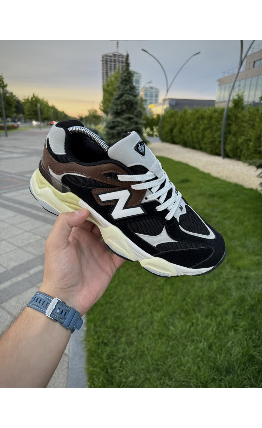 Чоловічі кросівки  Кросівки new balance (коричневі) (1148-6)