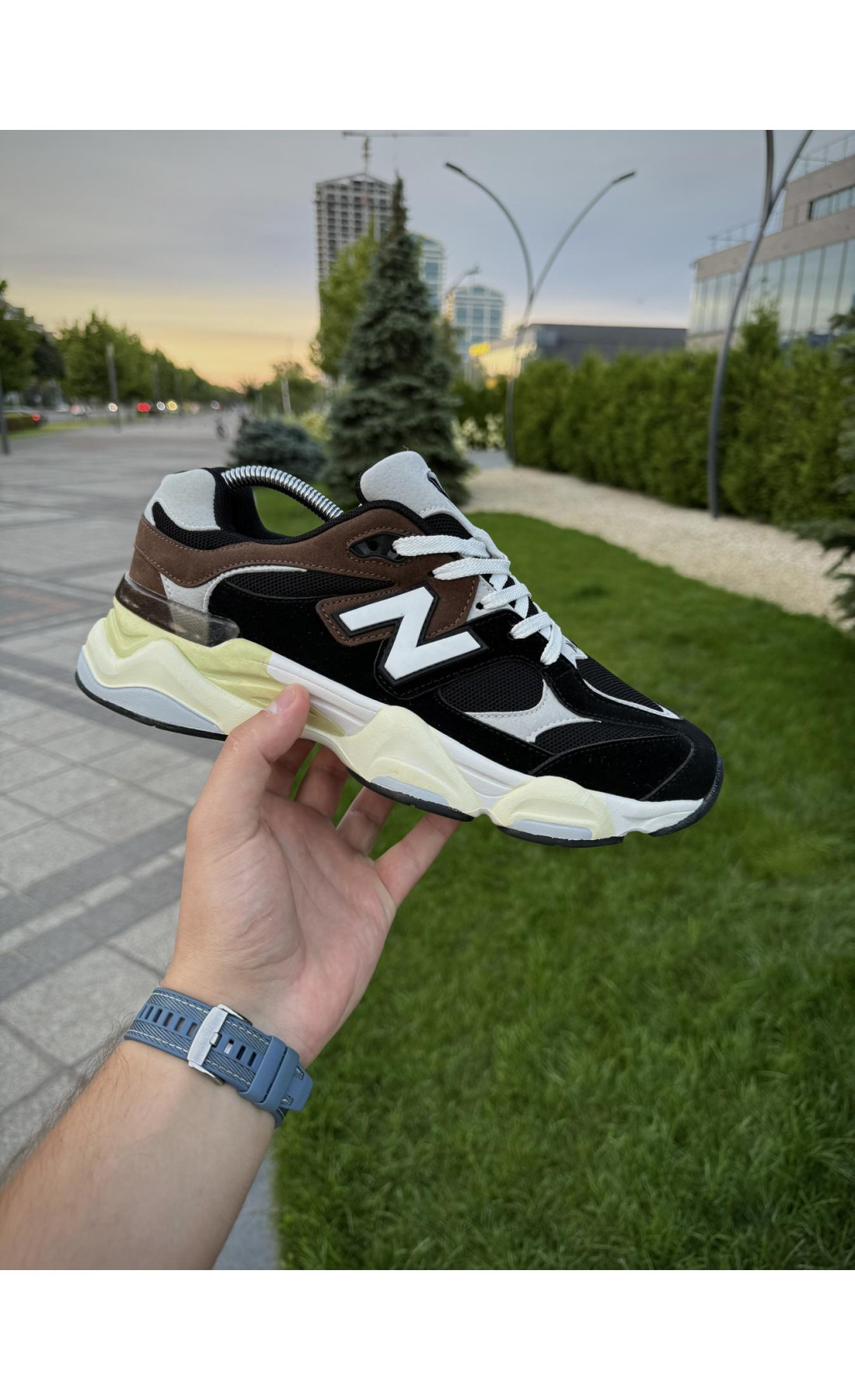 Чоловічі кросівки  Кросівки new balance (коричневі) (1148-6)