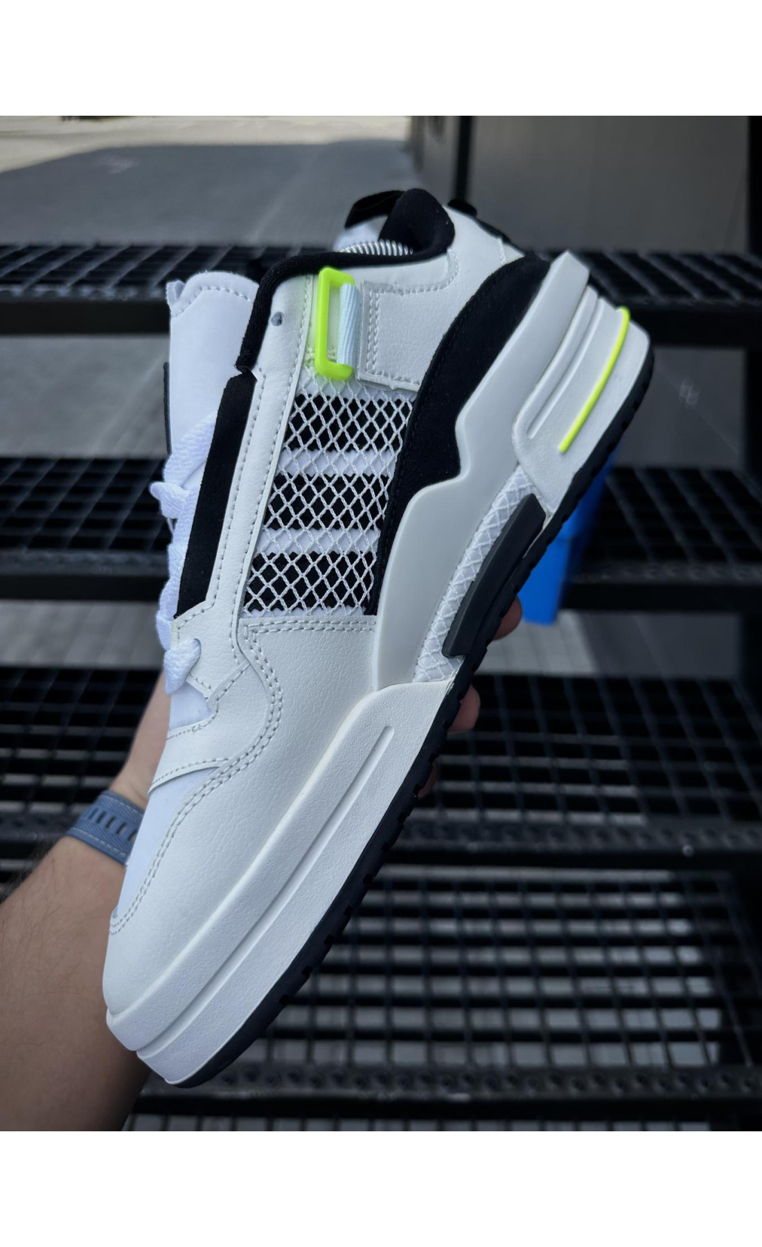 Чоловічі кросівки  Кросівки adidas forum ie (white & black) (3210-2)