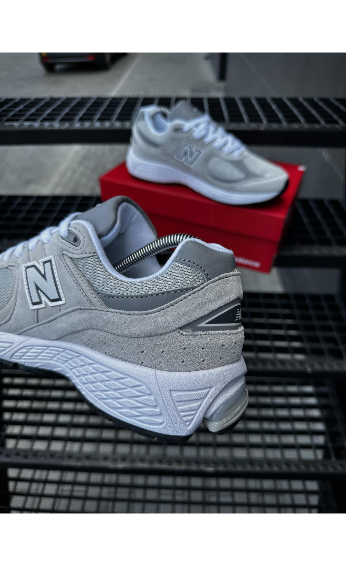 Чоловічі кросівки  Кросівки new balance r (gray & light) (5558-1)