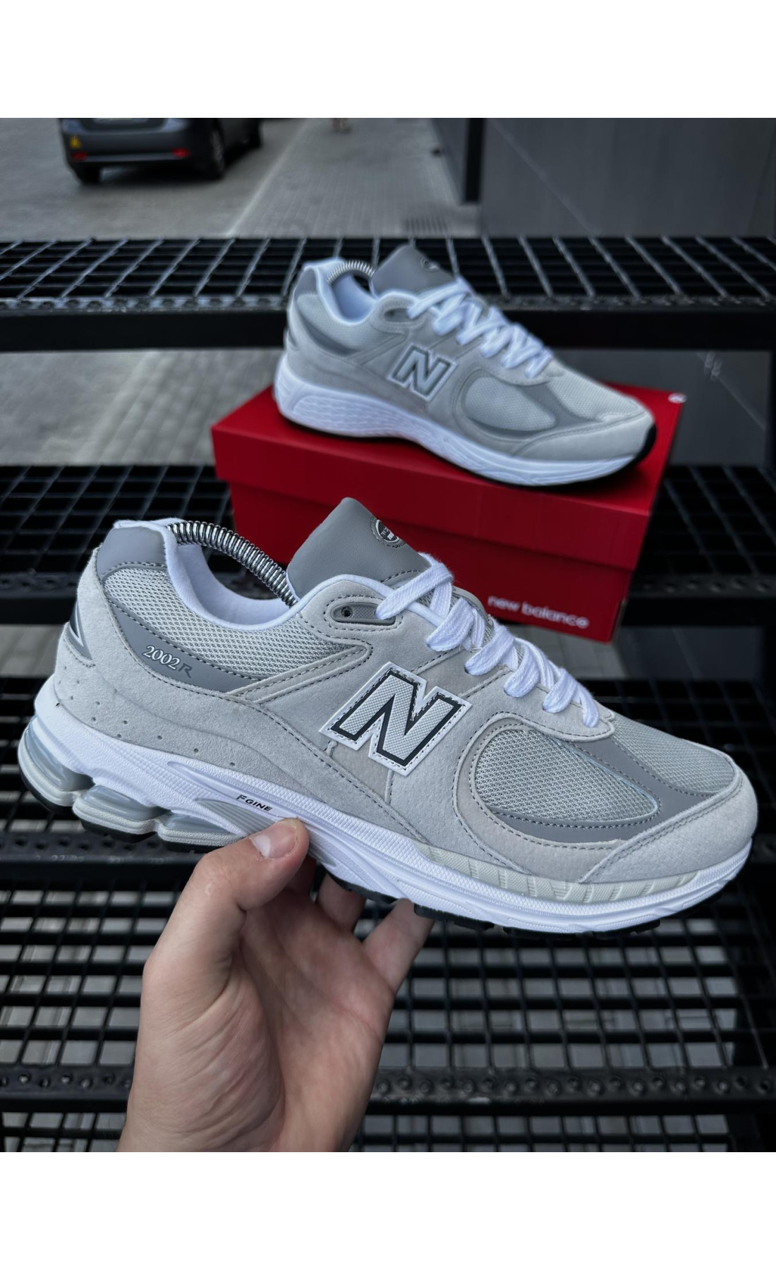 Чоловічі кросівки  Кросівки new balance r (gray & light) (5558-1)