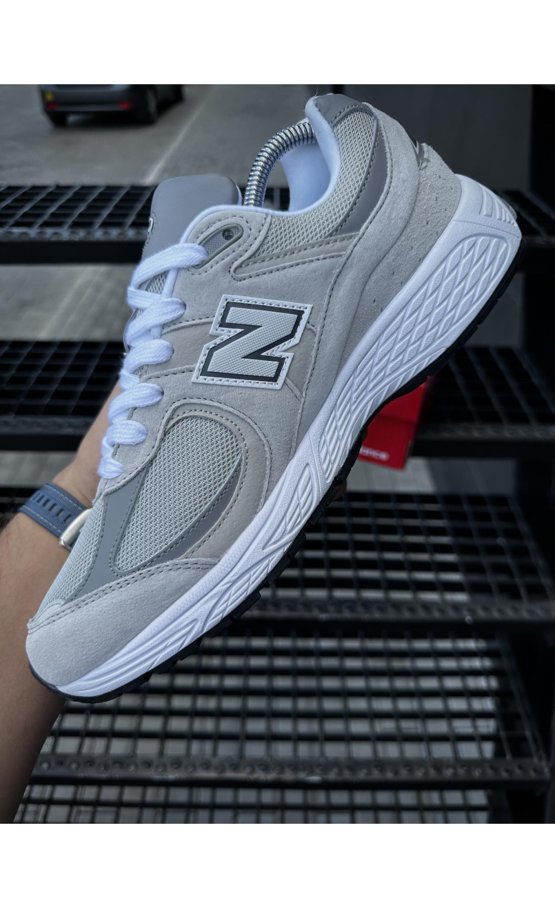 Чоловічі кросівки  Кросівки new balance r (gray & light) (5558-1)