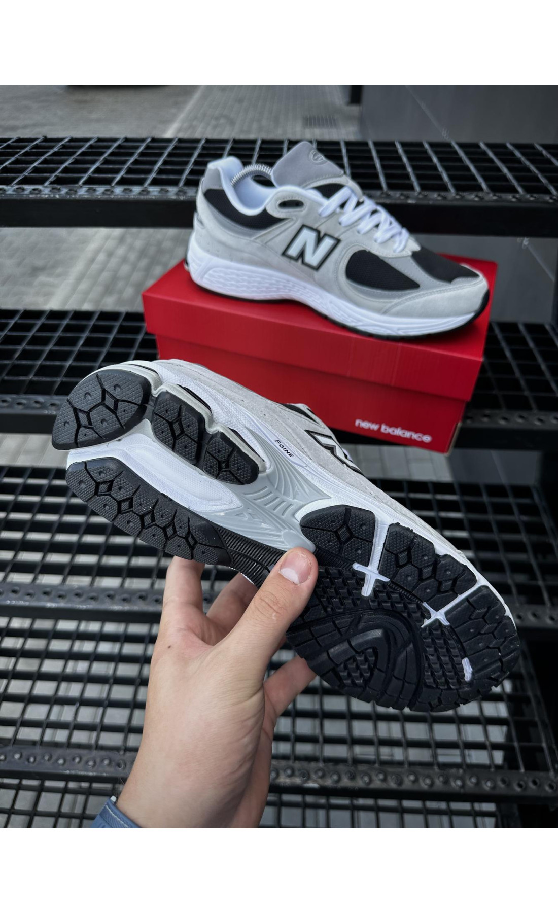 Чоловічі кросівки  Кросівки new balance r (gray & black) (5558-5)