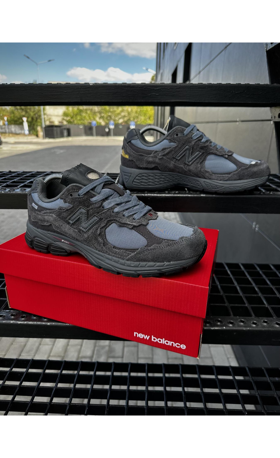 Чоловічі кросівки  Кросівки new balance r (dark gray) (917-2)
