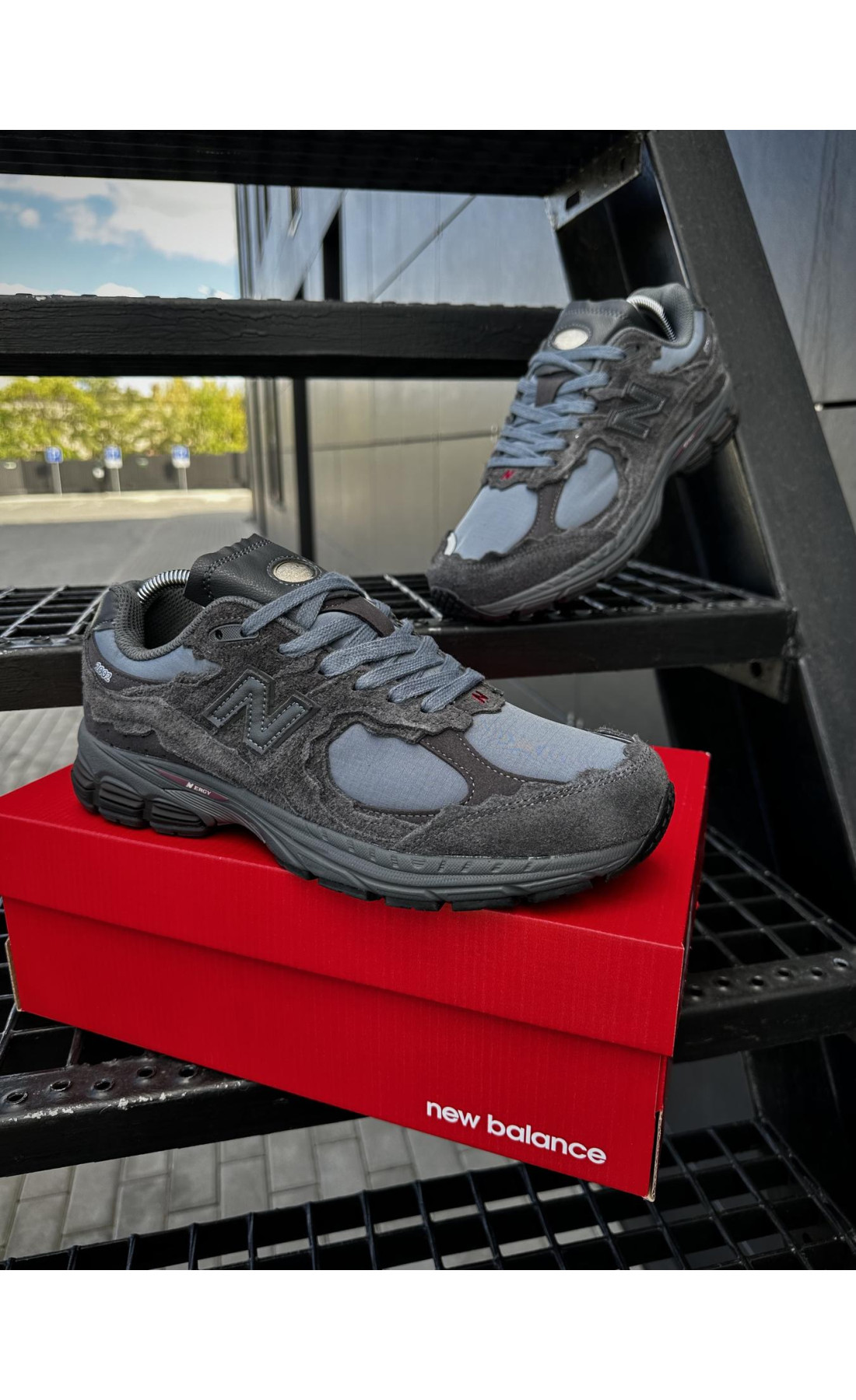 Чоловічі кросівки  Кросівки new balance r (dark gray) (917-2)