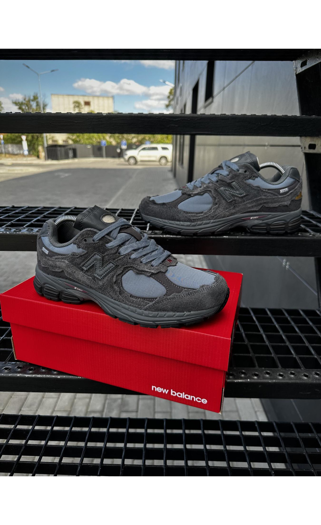 Чоловічі кросівки  Кросівки new balance r (dark gray) (917-2)