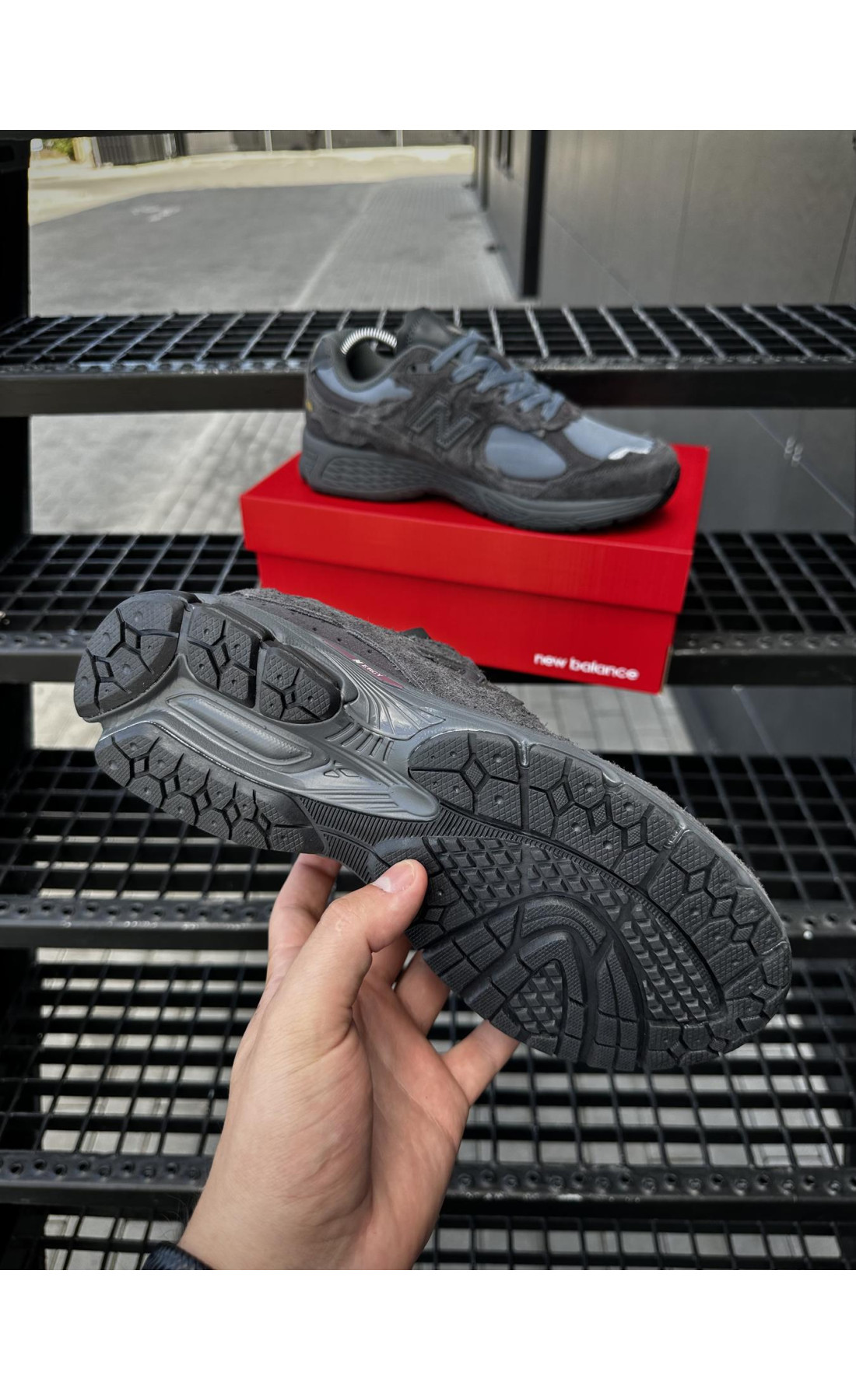 Чоловічі кросівки  Кросівки new balance r (dark gray) (917-2)