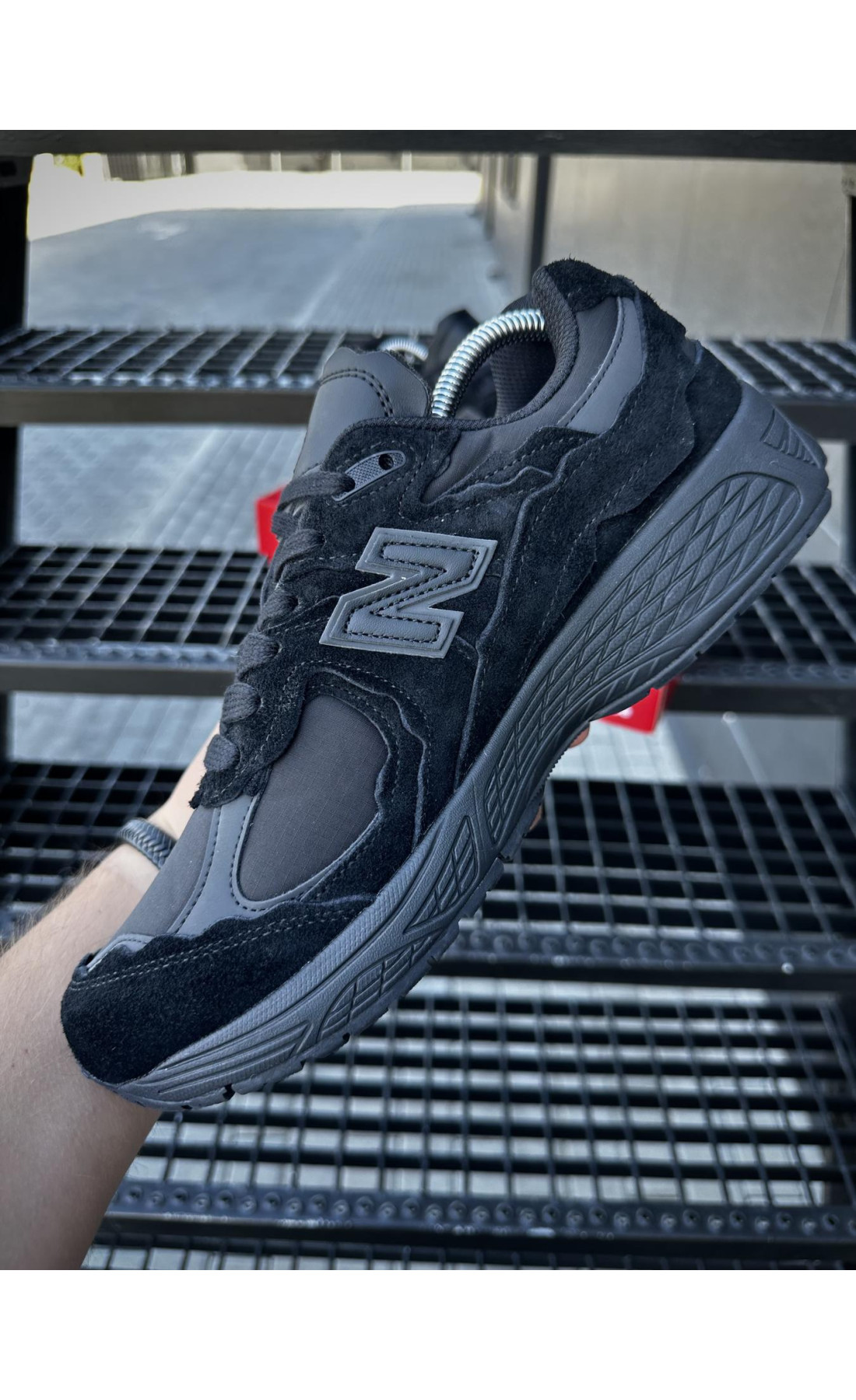 Чоловічі кросівки  Кросівки new balance r (all black) (917-1)