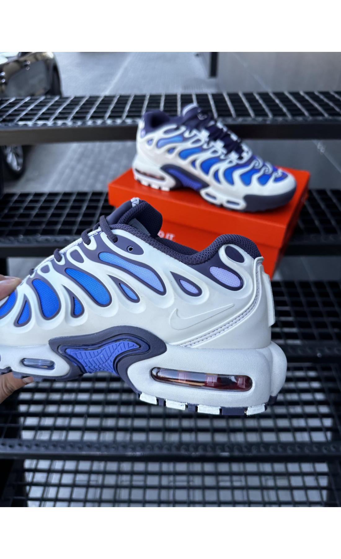 Чоловічі кросівки  Кросівки nike air tn plus drift (white & blue) (1268-13)