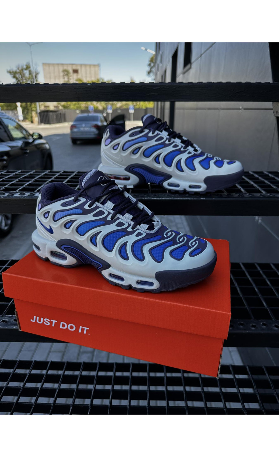 Чоловічі кросівки  Кросівки nike air tn plus drift (white & blue) (1268-13)