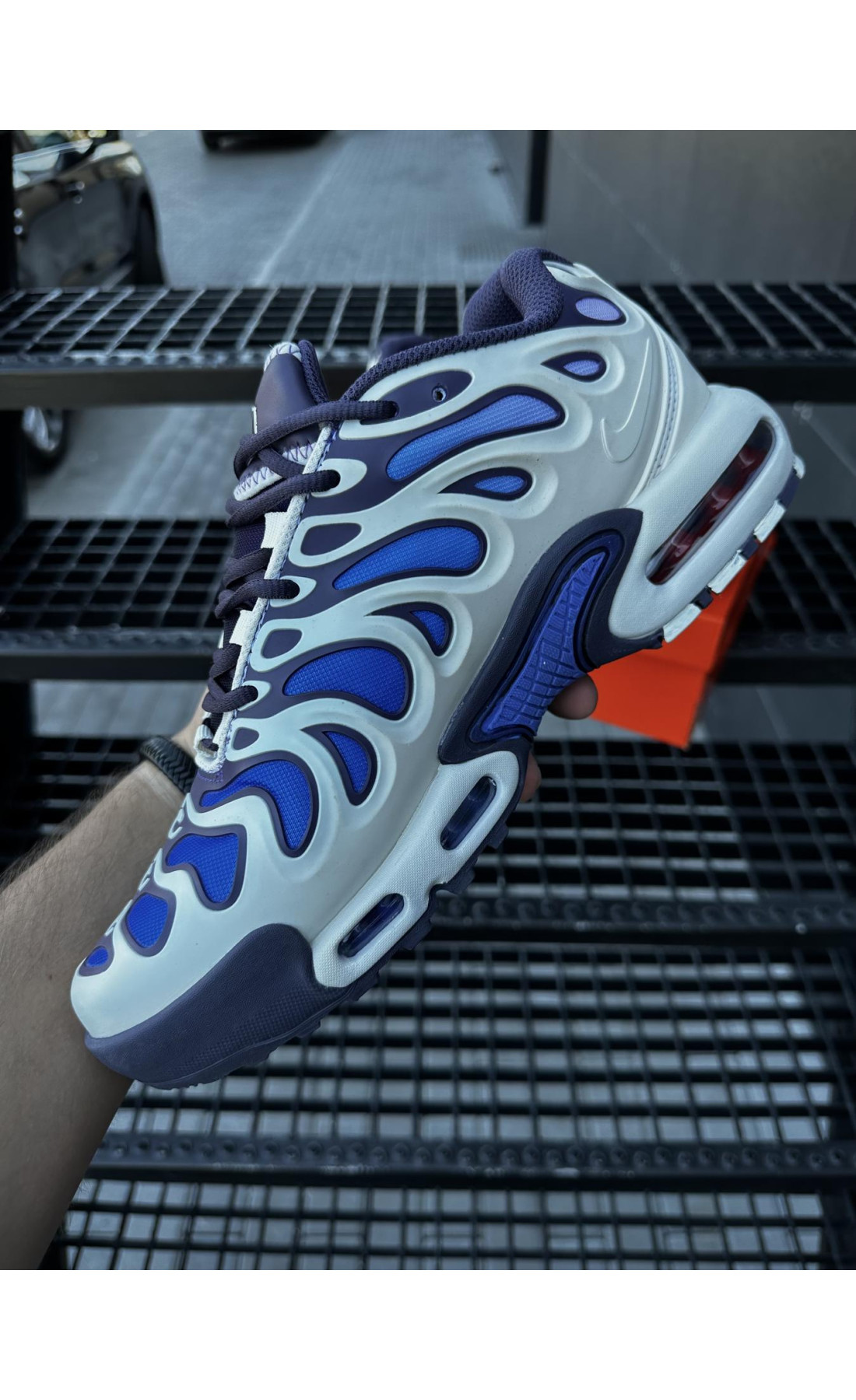 Чоловічі кросівки  Кросівки nike air tn plus drift (white & blue) (1268-13)