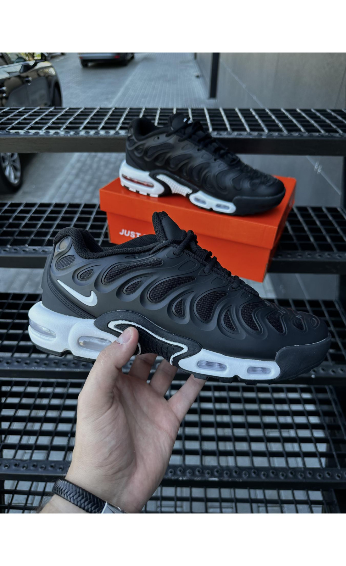 Чоловічі кросівки  Кросівки nike air tn plus drift (black & white) (1268-16)