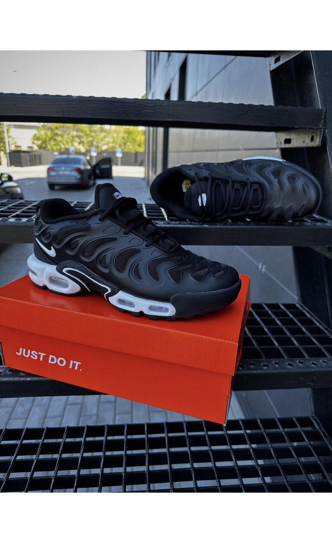 Чоловічі кросівки  Кросівки nike air tn plus drift (black & white) (1268-16)