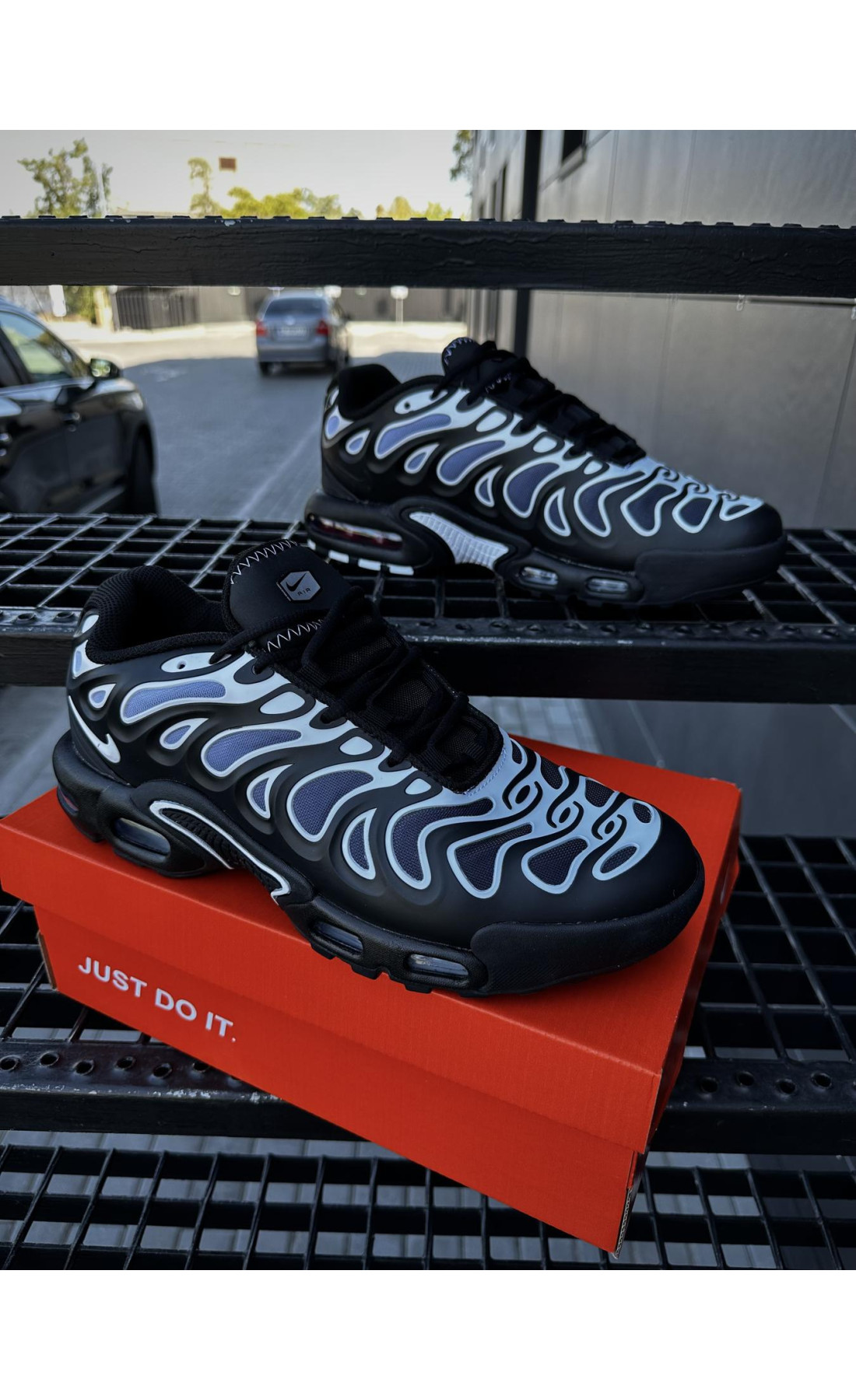 Чоловічі кросівки  Кросівки nike air tn plus drift (black & gr blue) (1268-10)